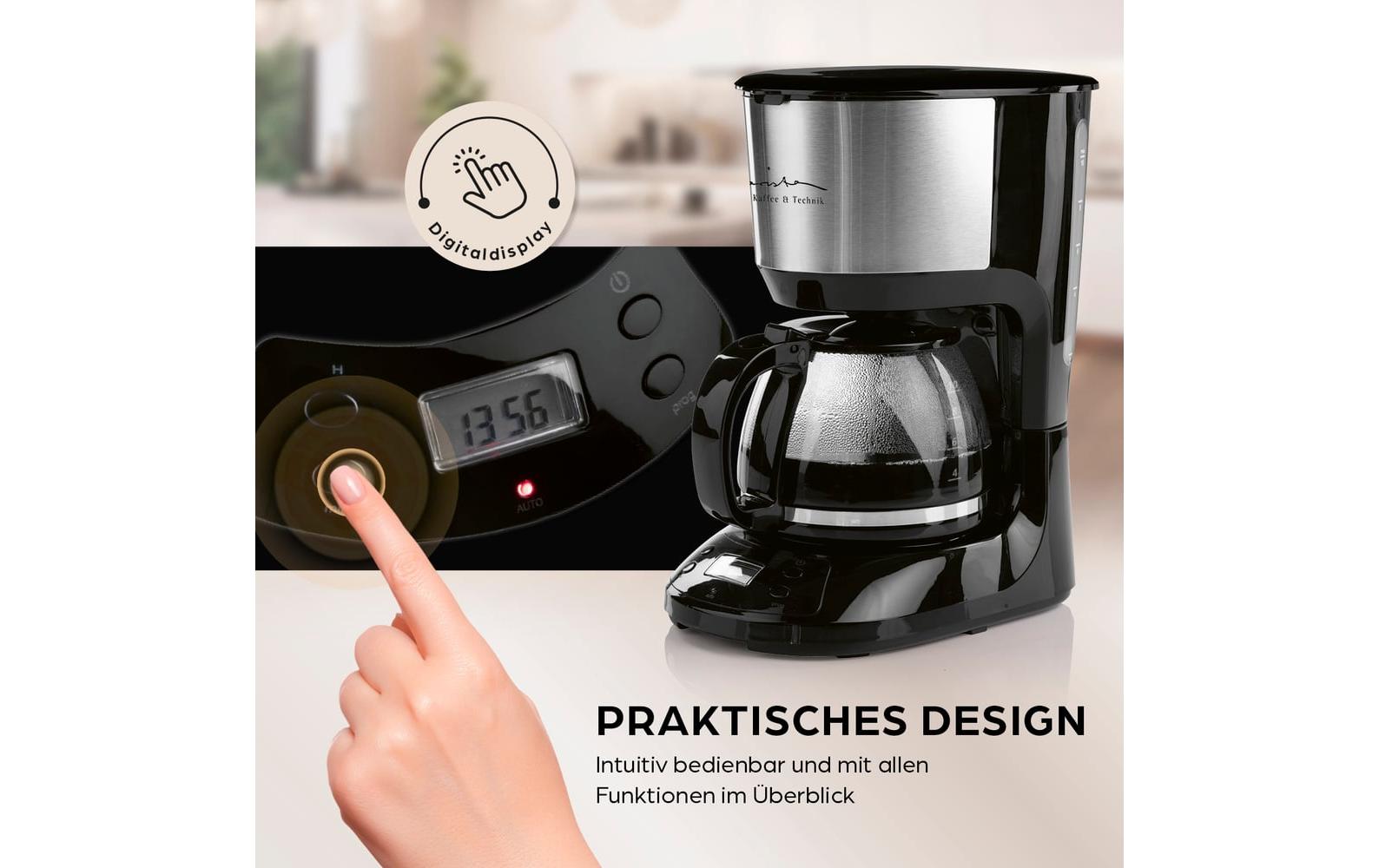 Barista Filterkaffeemaschine 30381 Schwarz/Silber