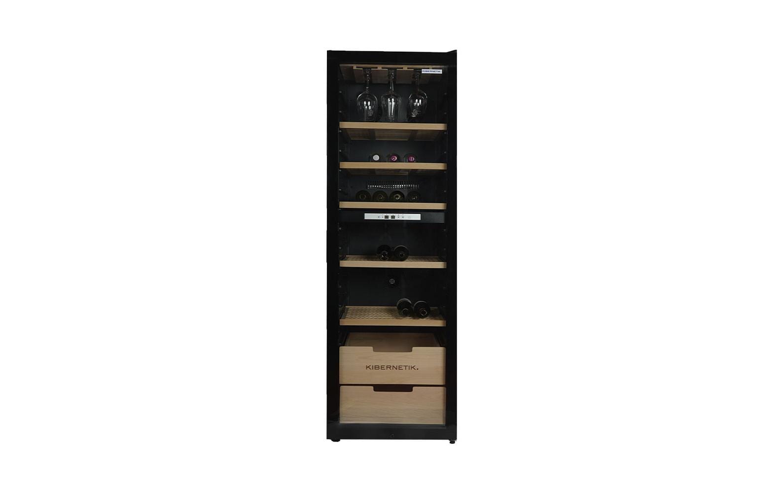 Kibernetik Weinklimaschrank WKH448D Schwarz, Rechts