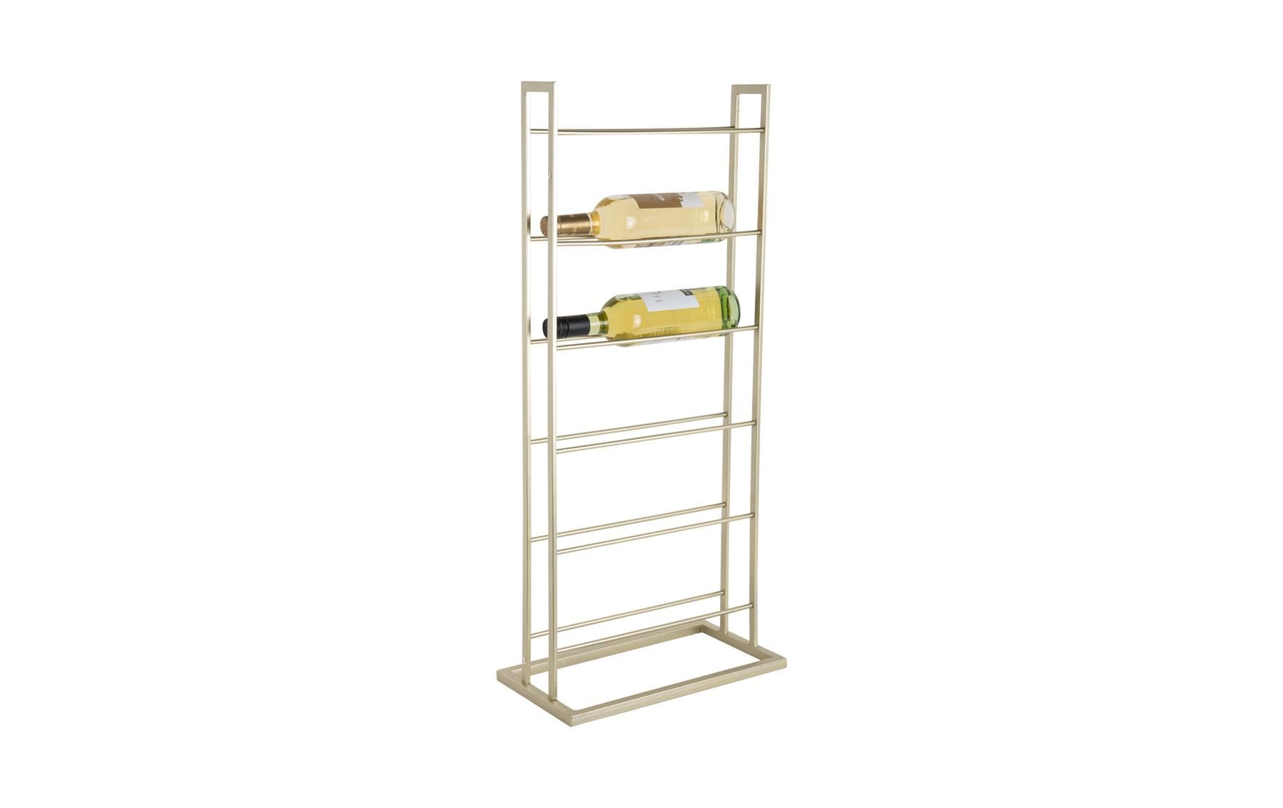 present time Weinregal Single Floor 84.5 x 20 cm, Gold