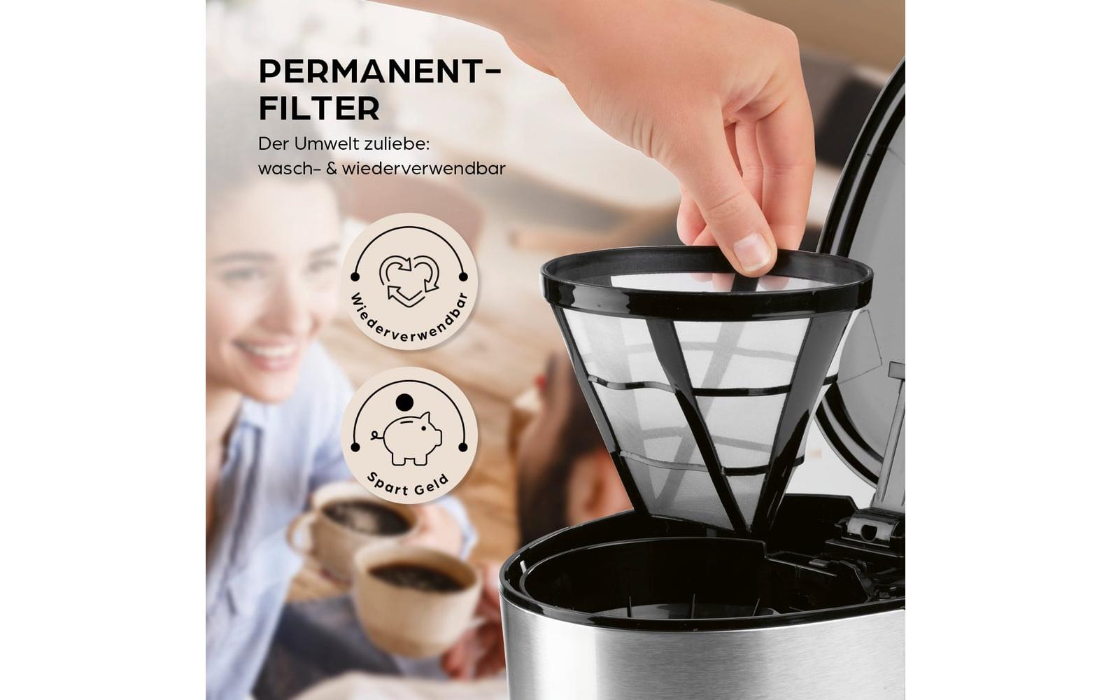 Barista Filterkaffeemaschine 30381 Schwarz/Silber