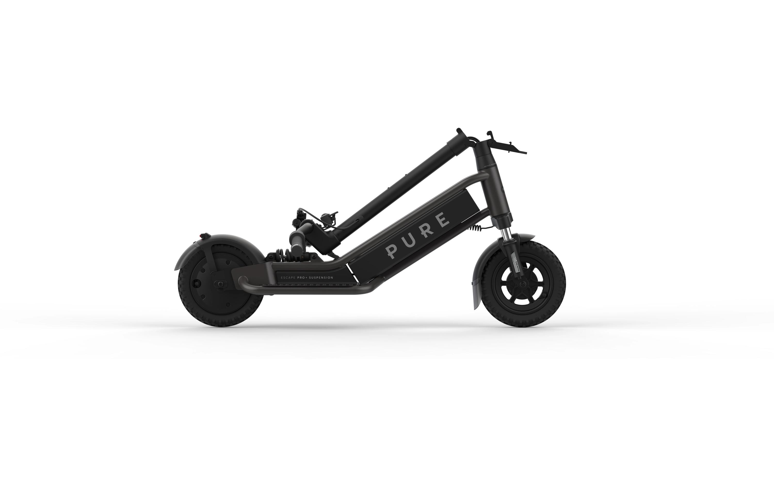 Pure Electric E-Scooter Escape Pro+ Suspension Metallisch Grau