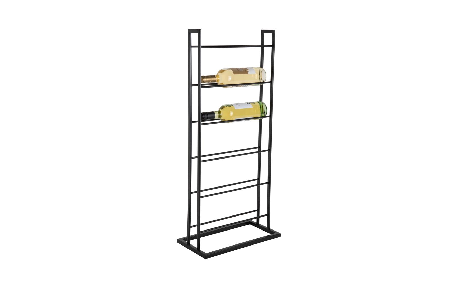 present time Weinregal Single Floor 84.5 x 20 cm, Schwarz
