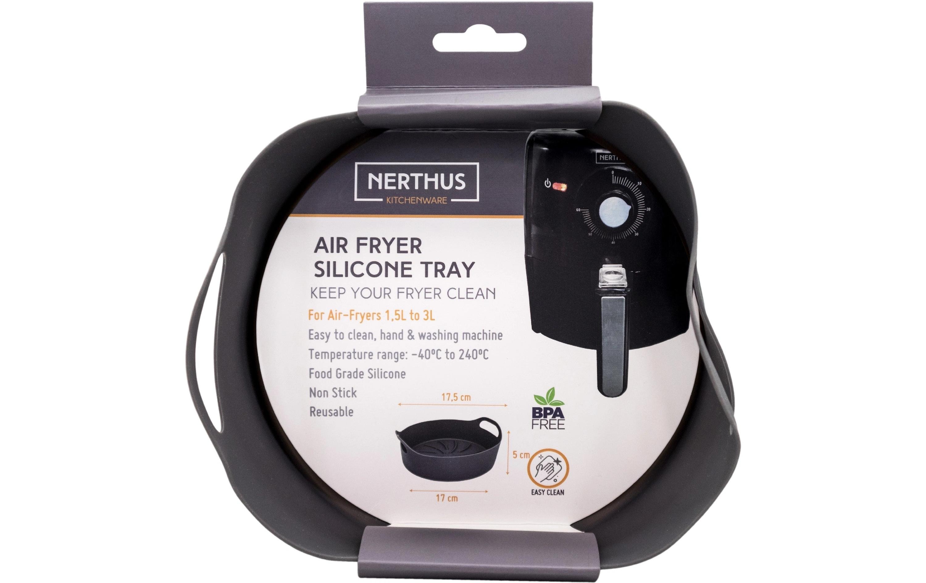 Nerthus Backeinsatz Airfryer-Backmatte rund