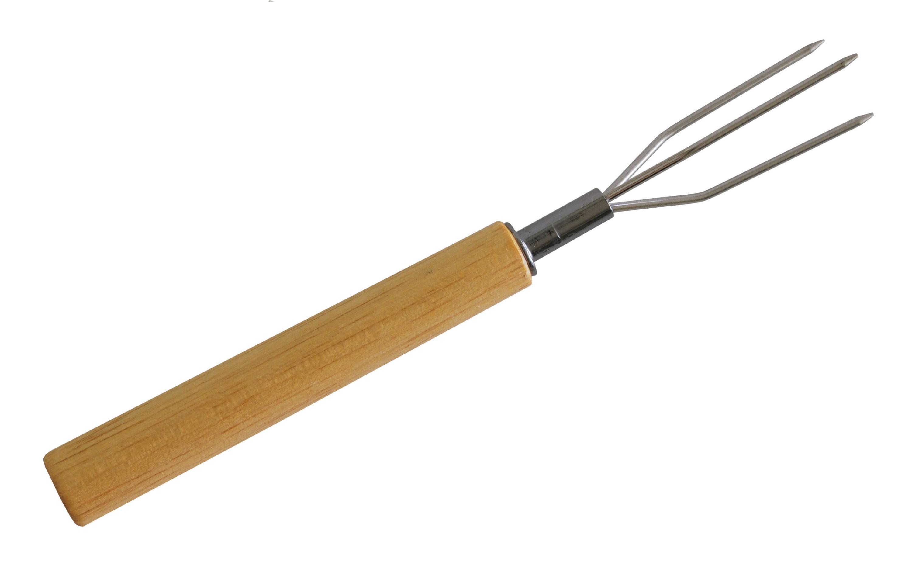 Heidi Cheese Line Kartoffelgabel Basic 6 Stück, Braun/Silber