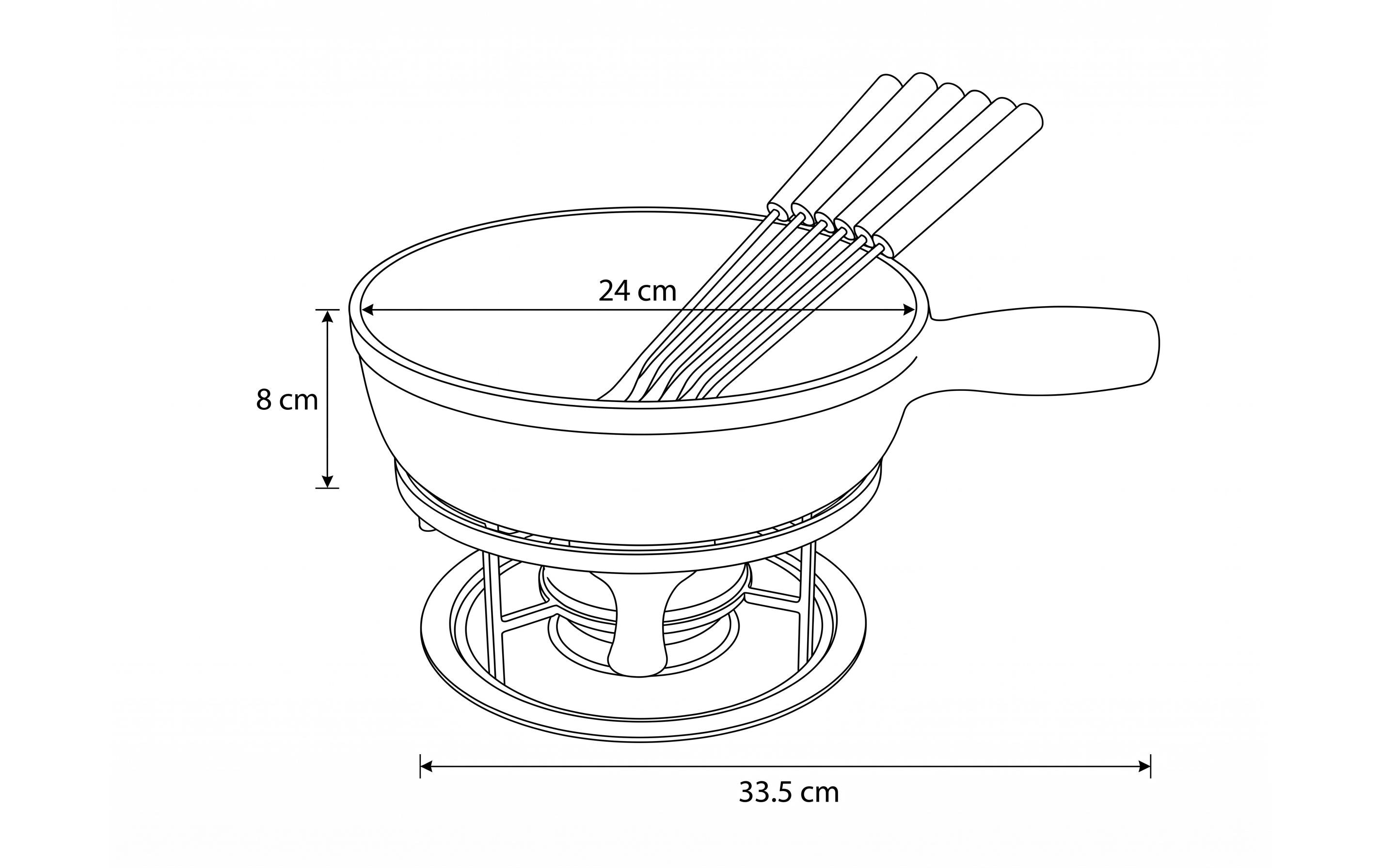 COCON Käsefondue-Set 6 Personen, Rot