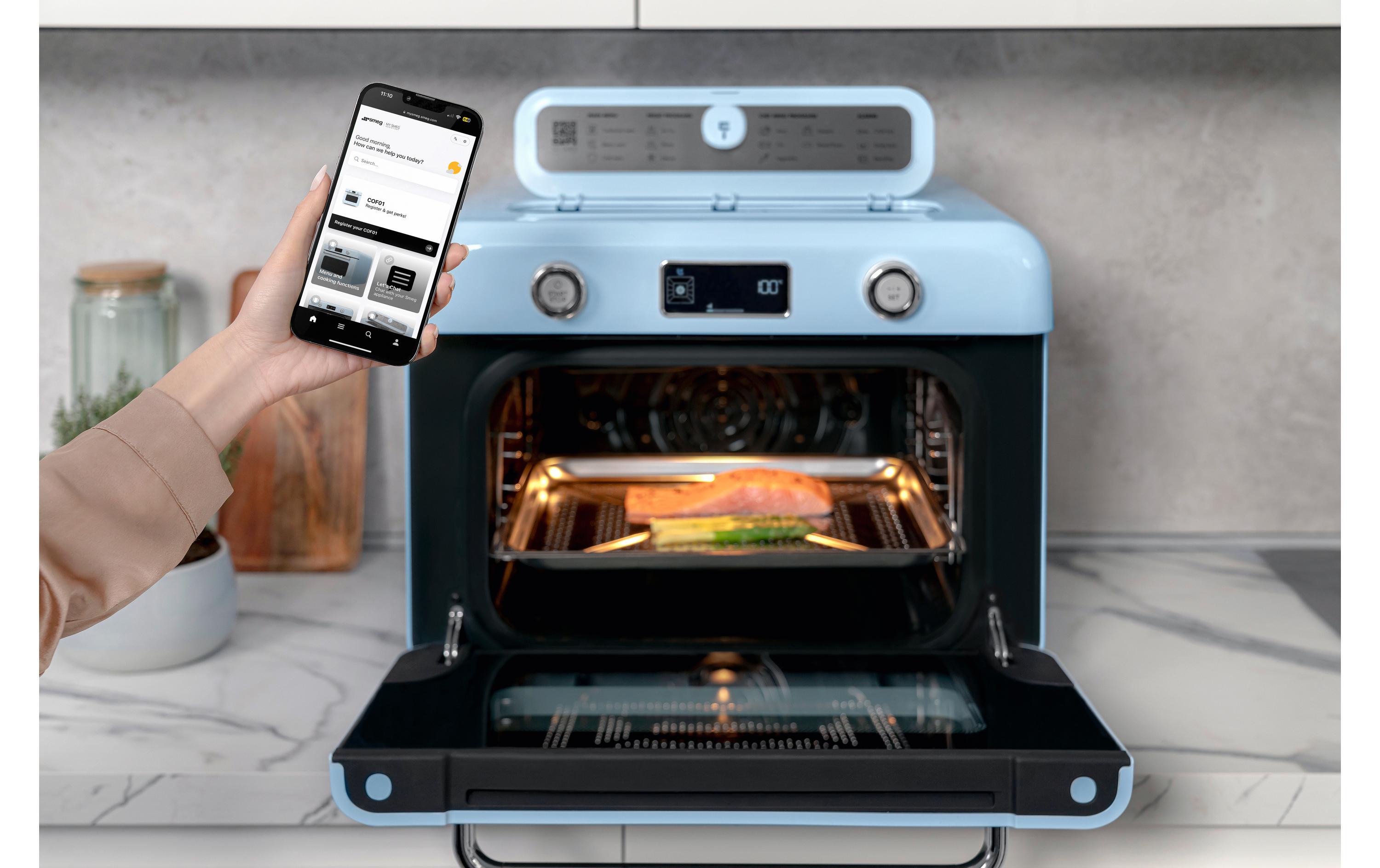 SMEG Backofen COF01PBEU 30 l, Blau
