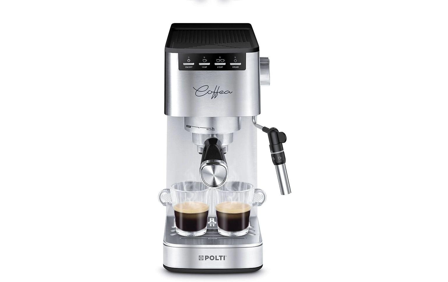 Polti Siebträgermaschine Coffea P10S Silber