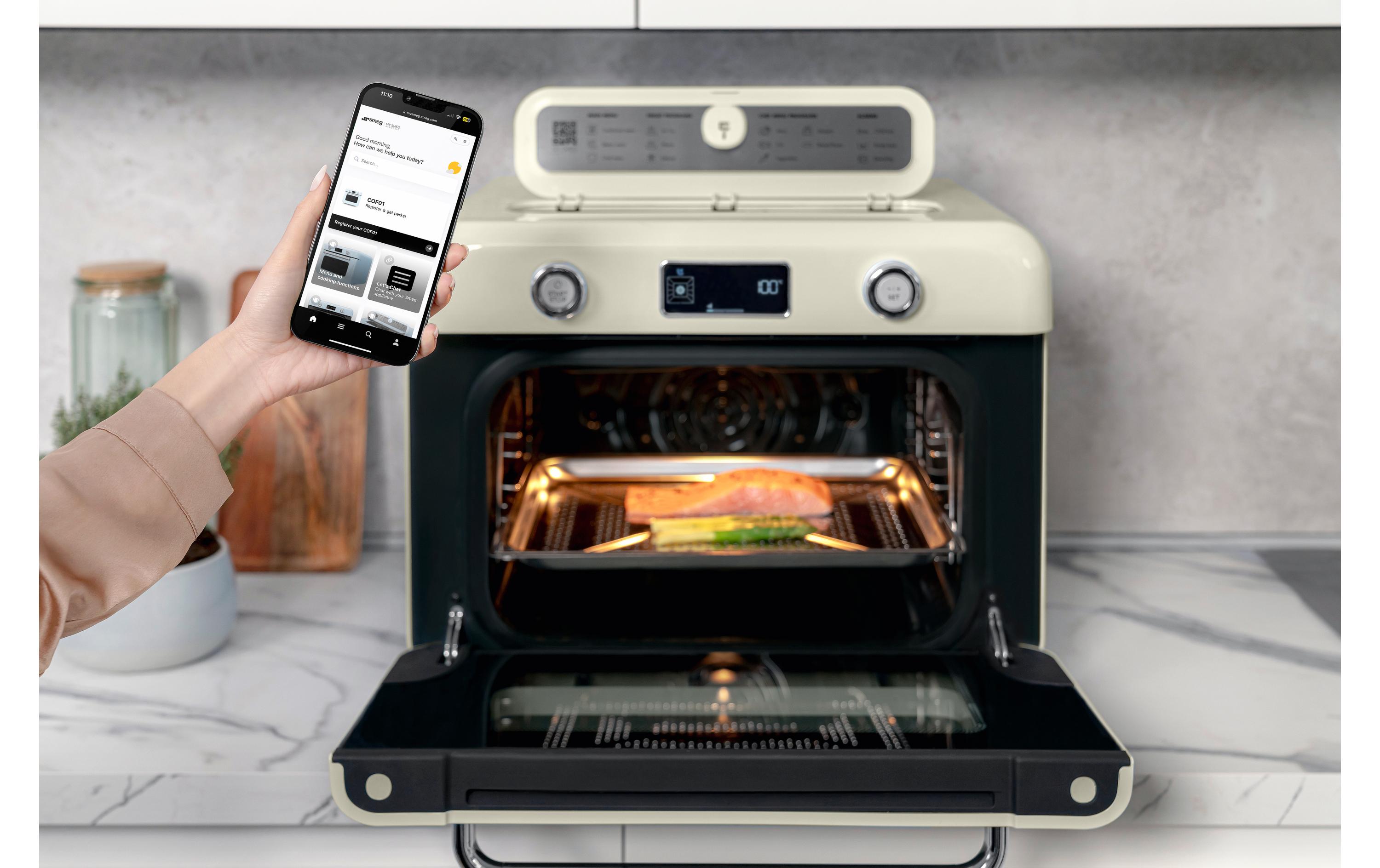 SMEG Backofen COF01CREU 30 l, Cream