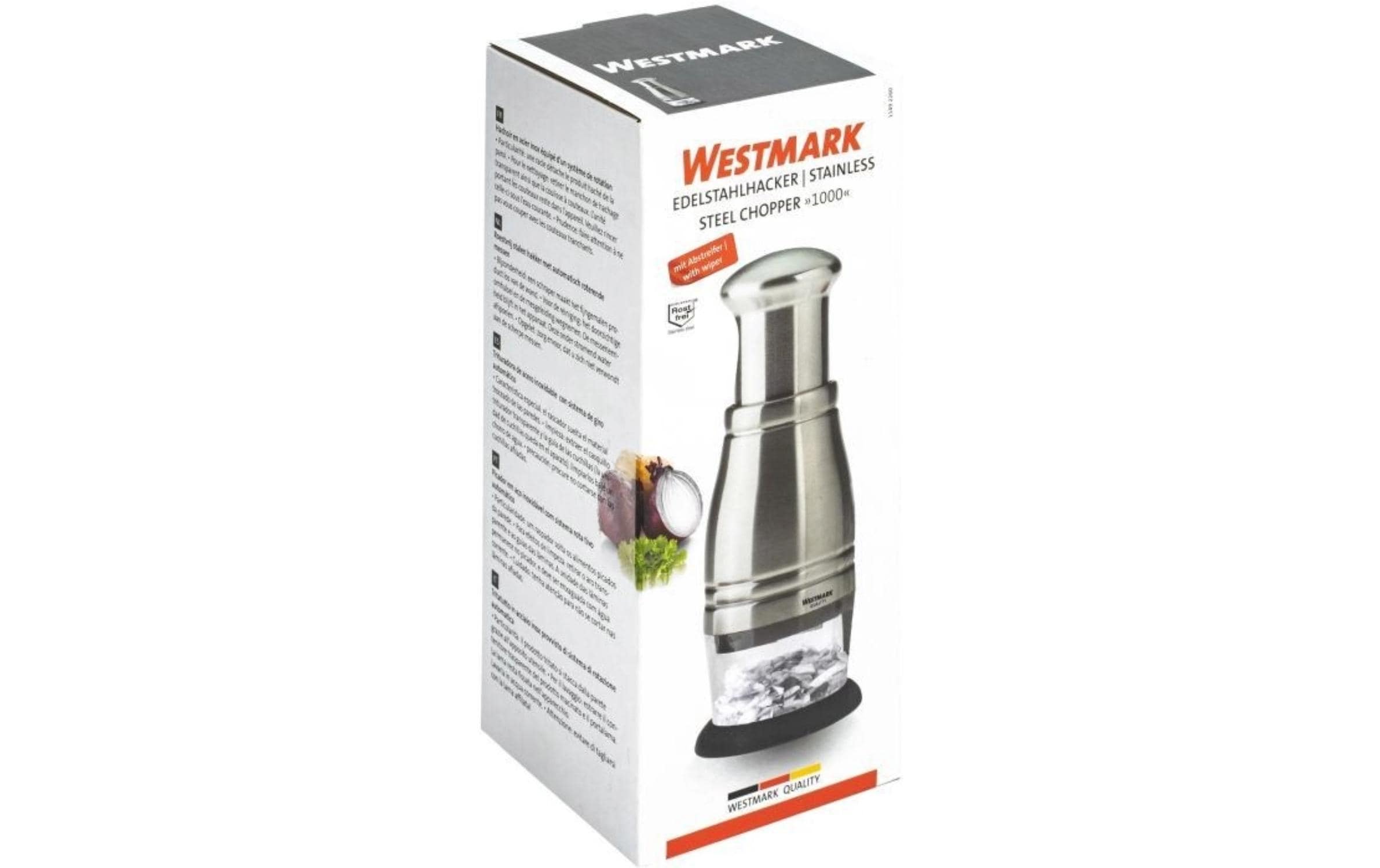 Westmark Edelstahlhacker 1000, 8 x 8x22 cm Silber