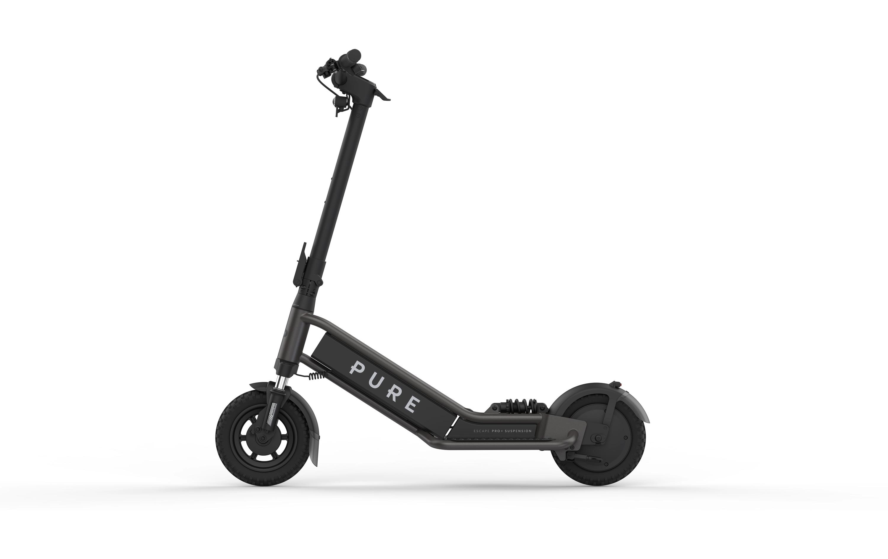 Pure Electric E-Scooter Escape Pro+ Suspension Metallisch Grau