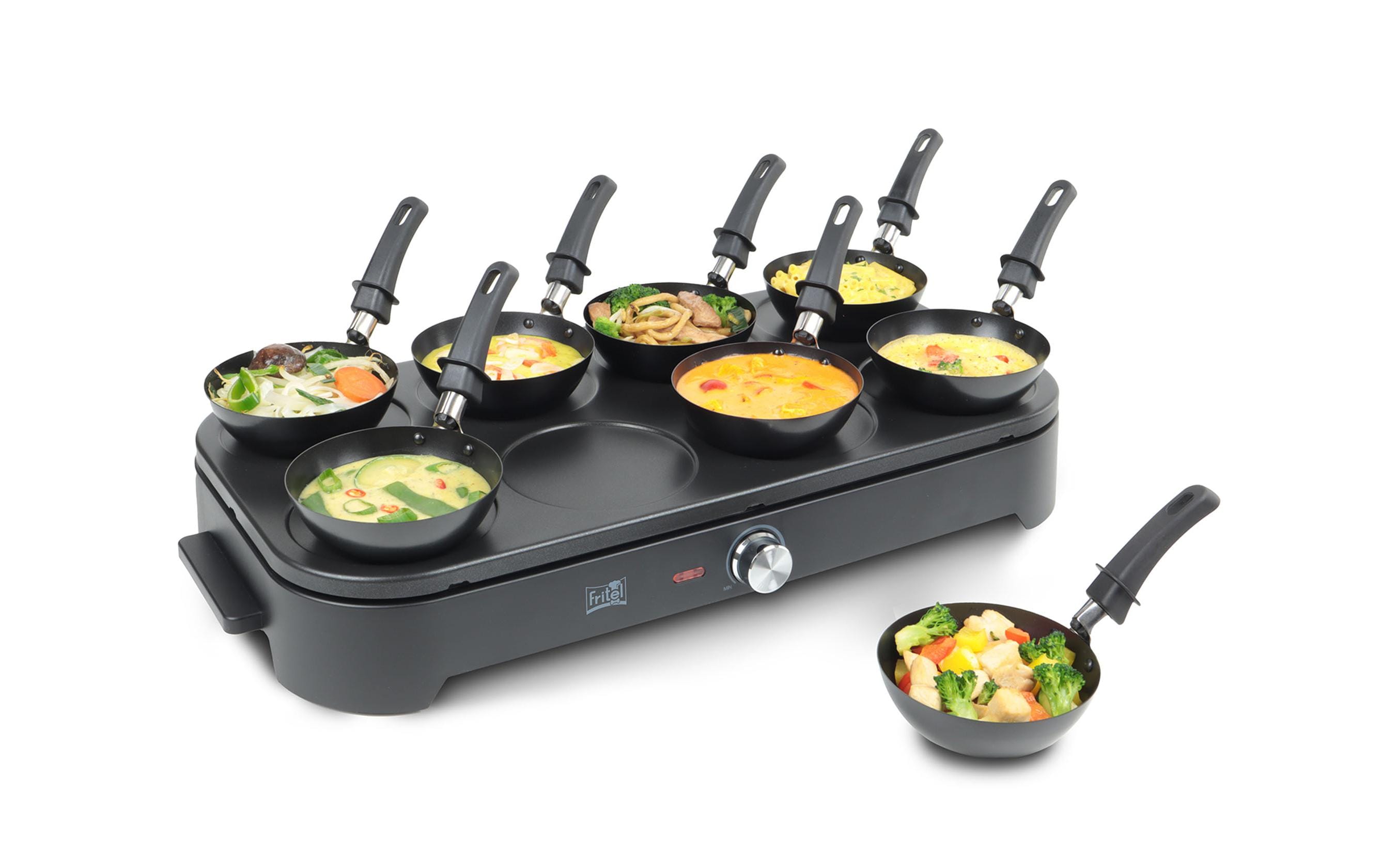 FRITEL Gourmet Wok und Pfannkuchen ALU/Kunststoff Schwarz 1500 W