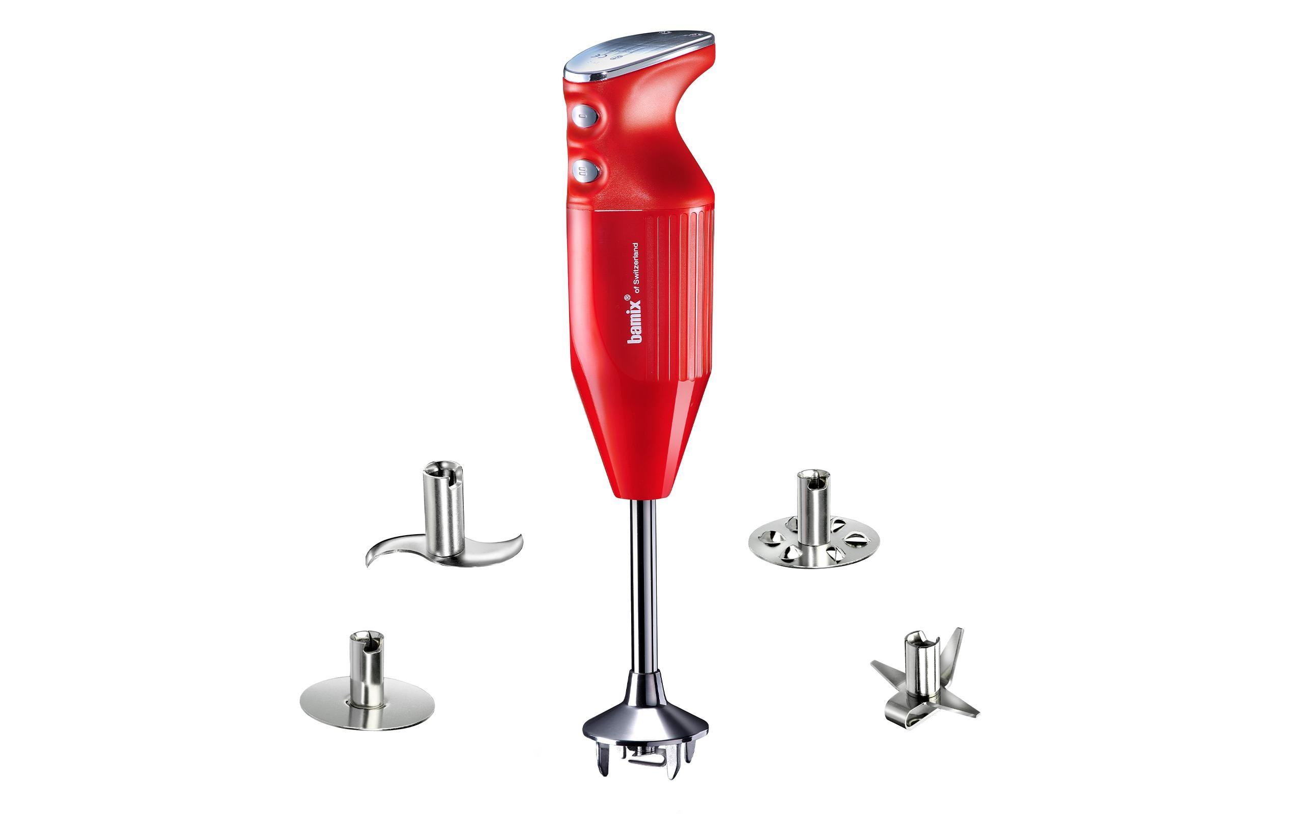 Bamix Stabmixer M350 Maxx, Chrom/Rot