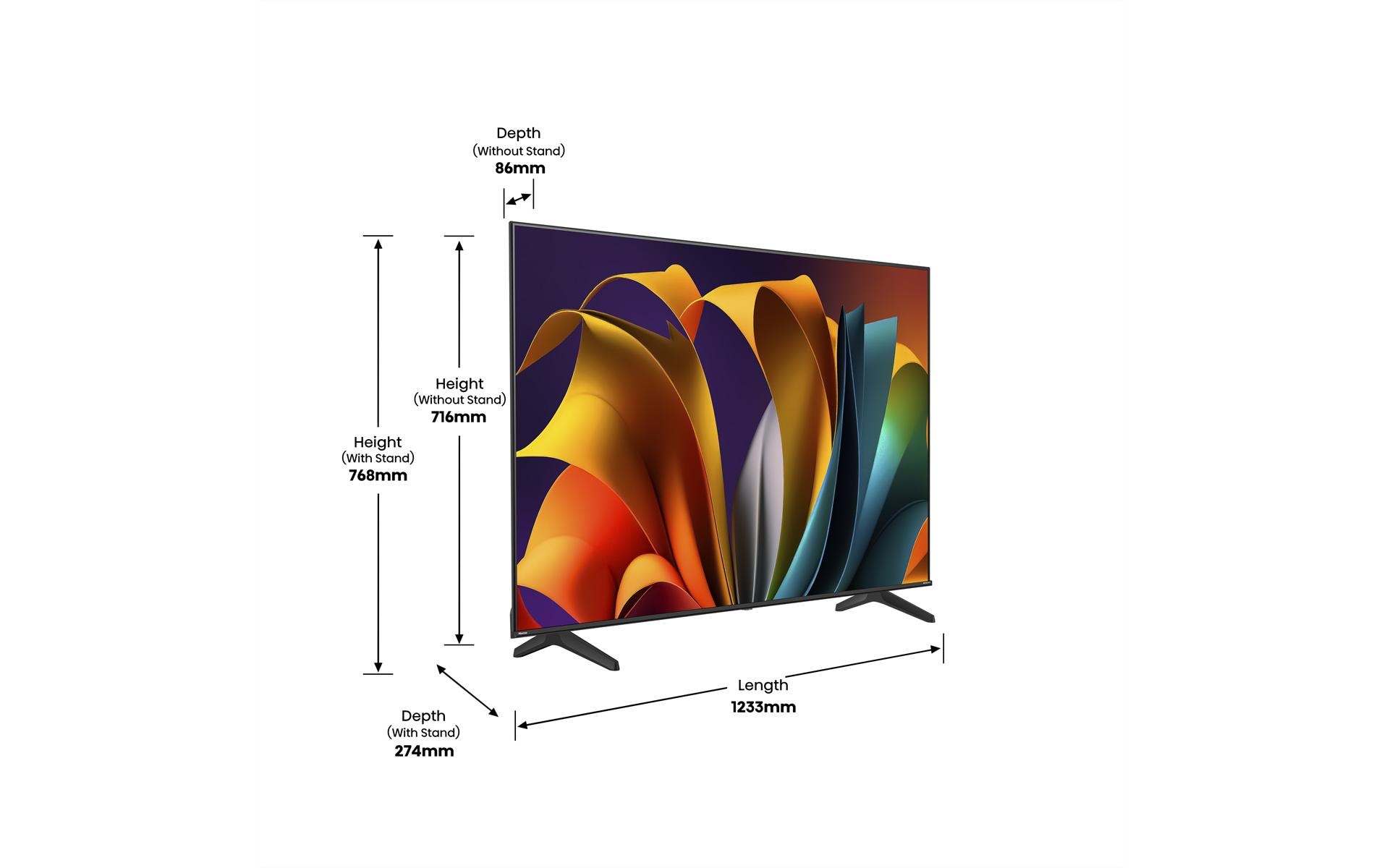 Hisense TV 55A6N 55, 3840 x 2160 (Ultra HD 4K), LED-LCD