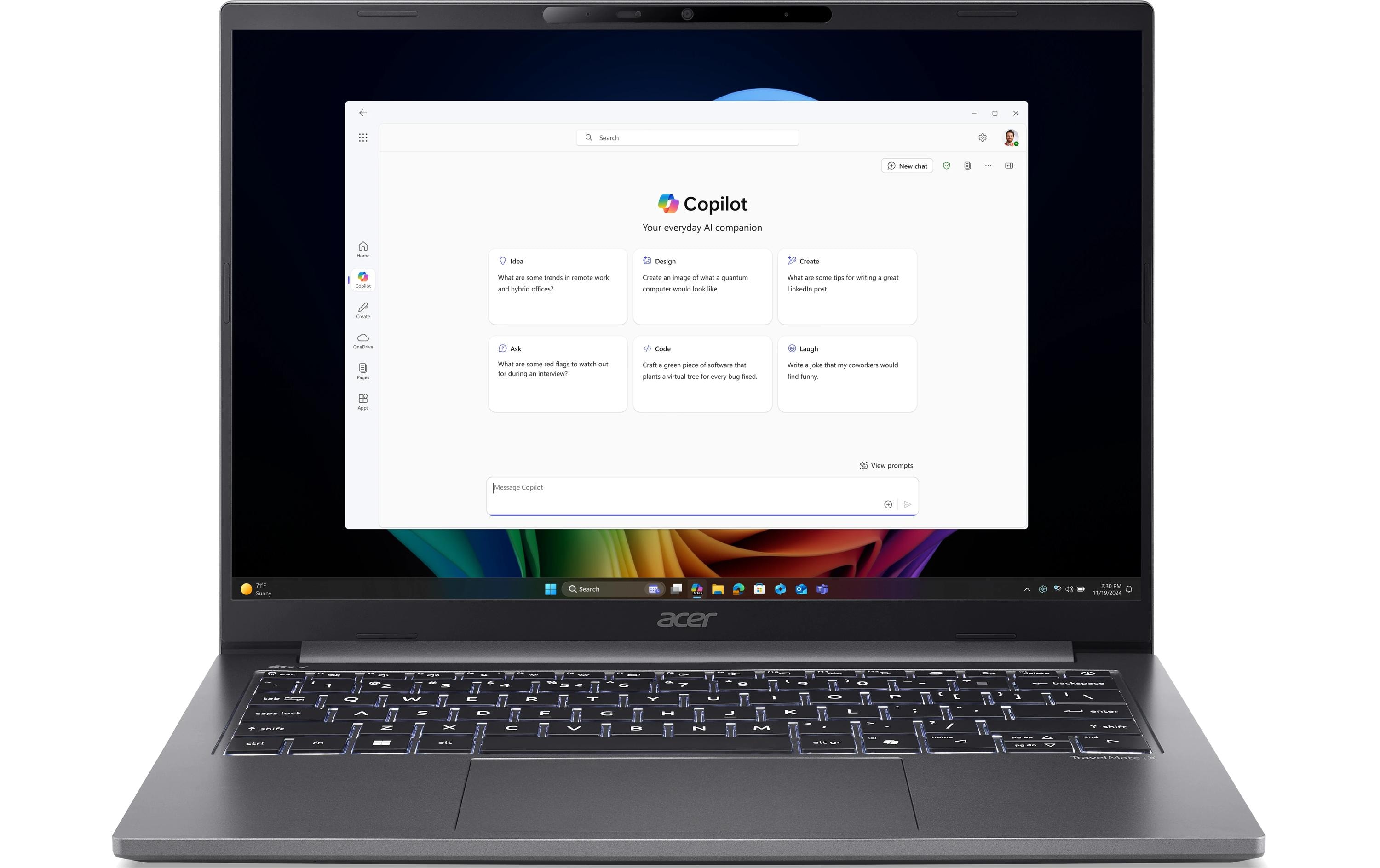 Acer Notebook TravelMate X4 TMX414-51-TCO-70GW