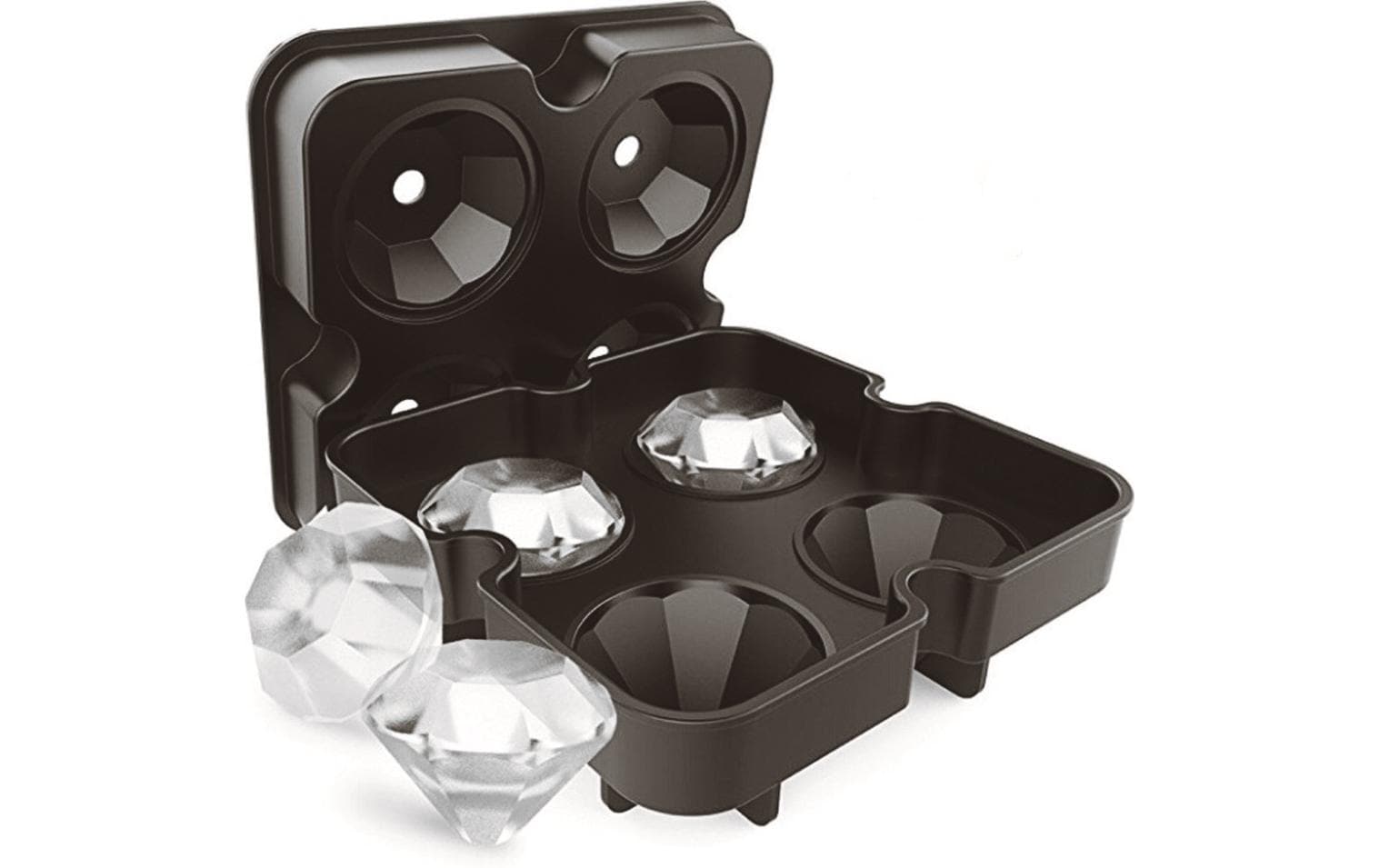 Paderno Eiswürfelform Diamant Schwarz