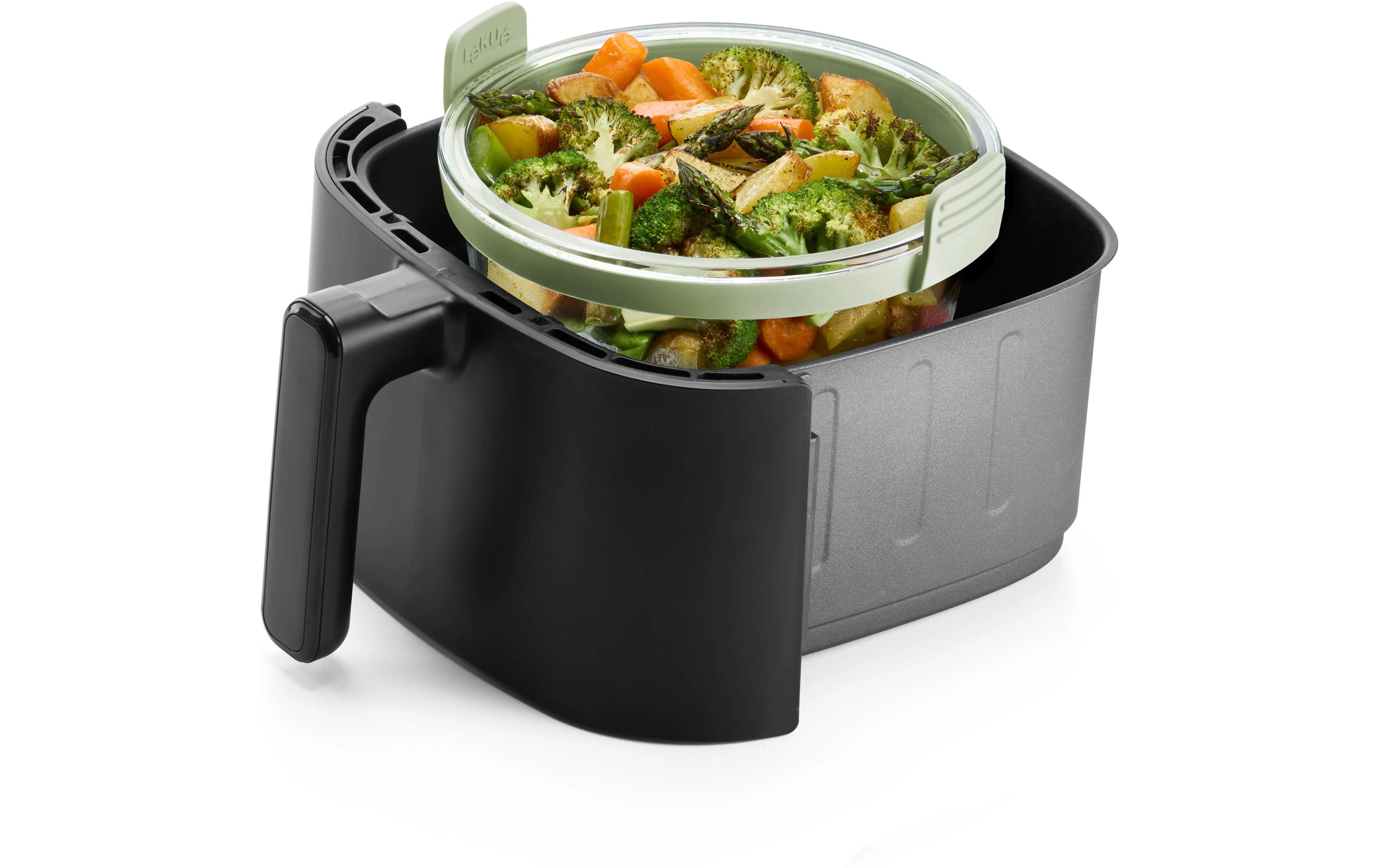 Lékué Backeinsatz Glasbehälter für Air Fryer Rund