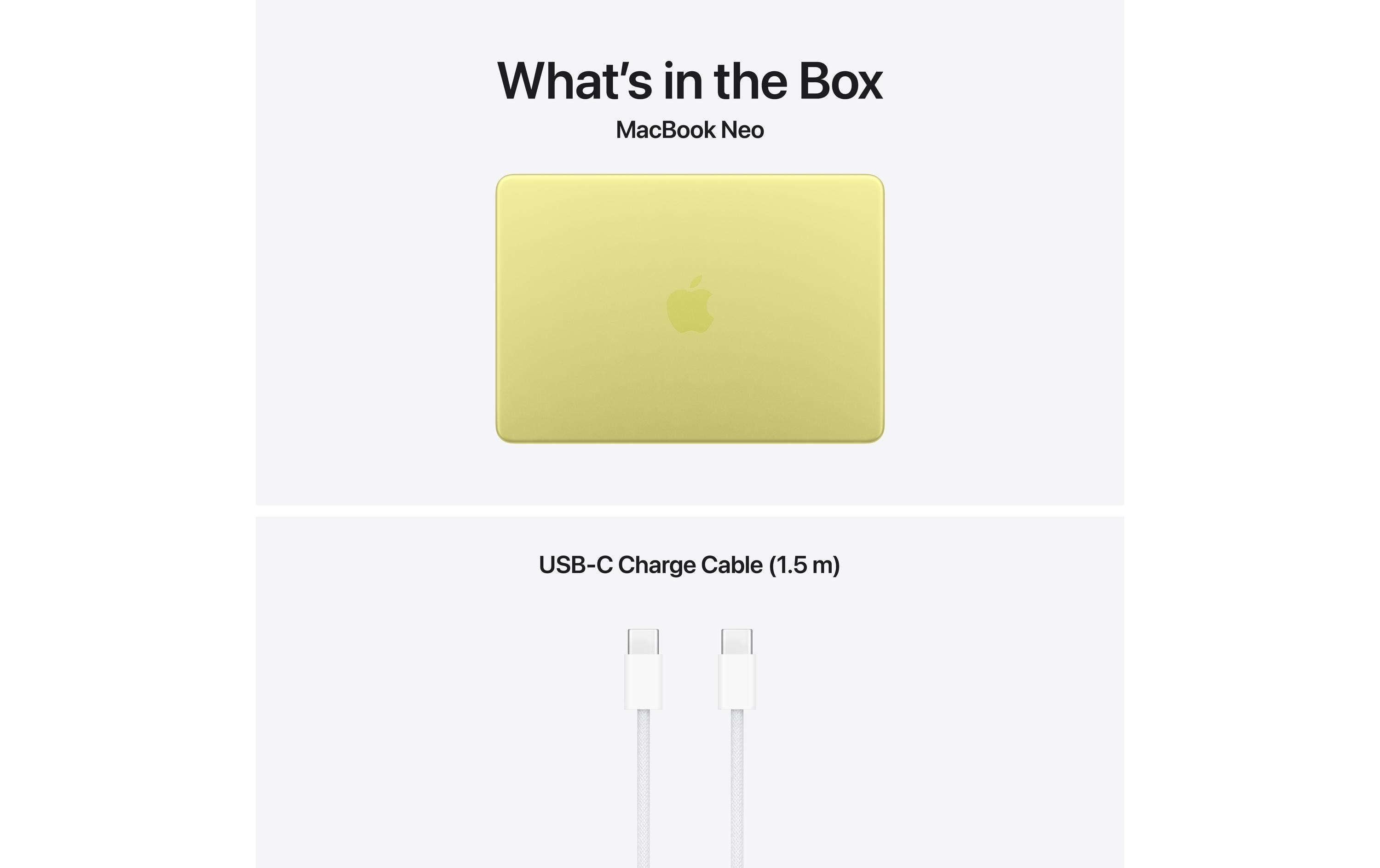 Apple 13 MacBook Neo (A18 Pro) 5C GPU /256 GB / 8 GB Citrus