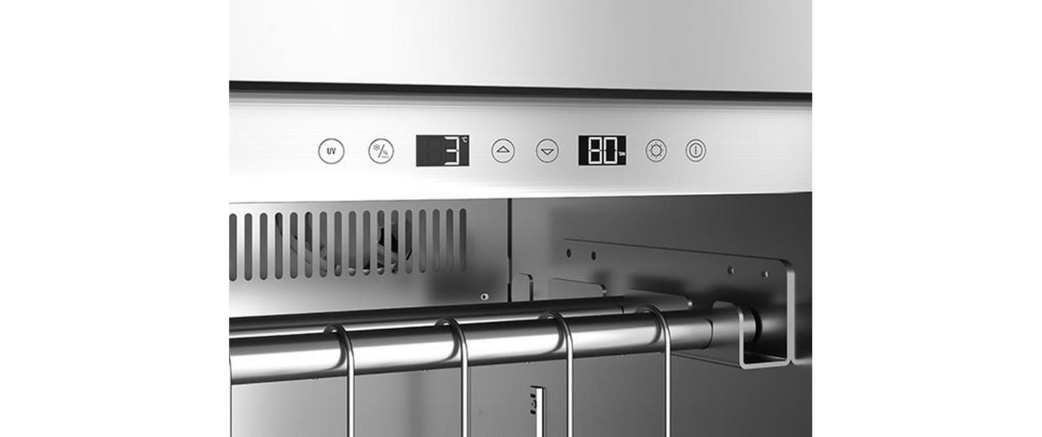 Caso Dry-Aged Master 380 Pro Silber 380 l Glas Edelstahl