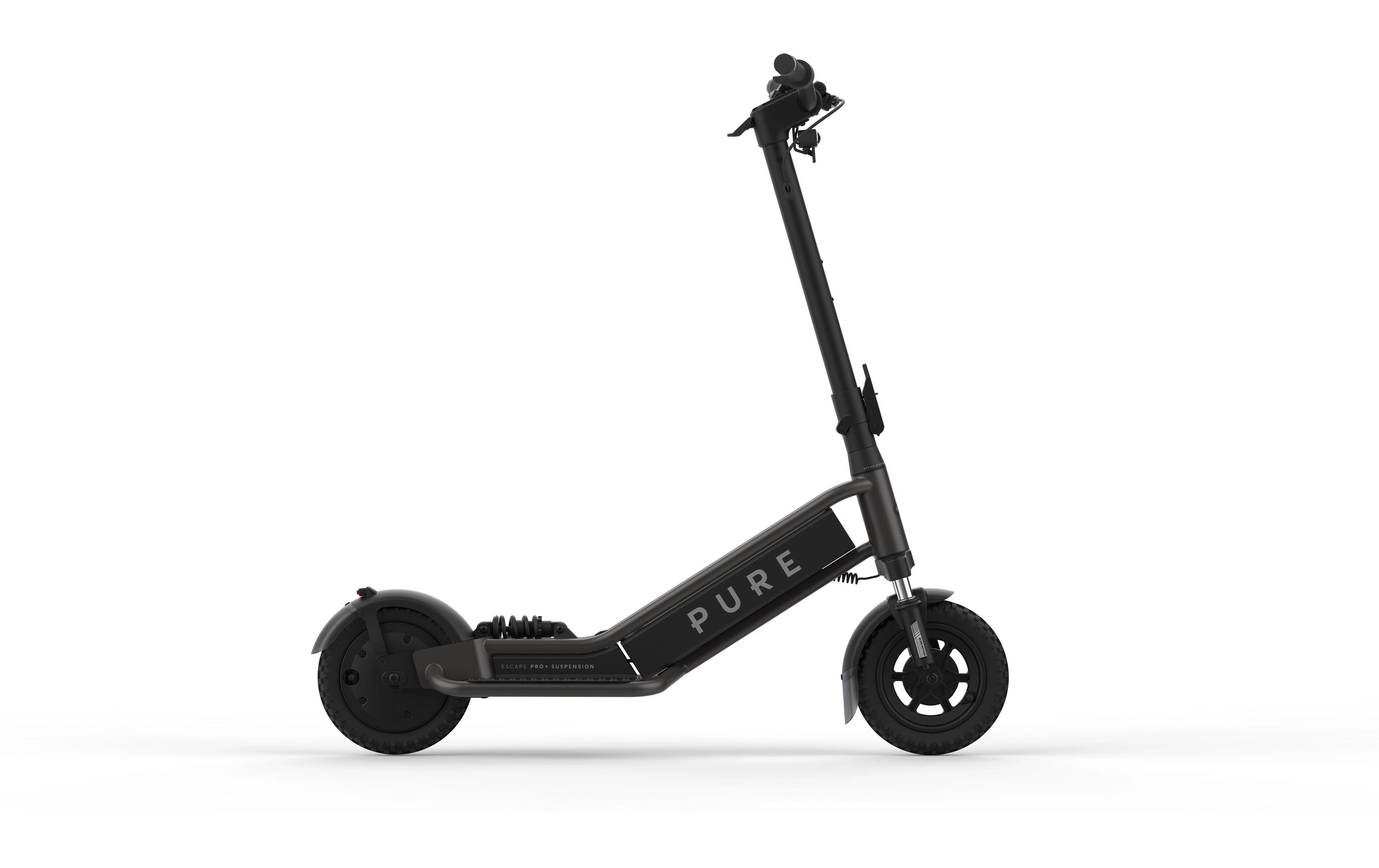 Pure Electric E-Scooter Escape Pro+ Suspension Metallisch Grau