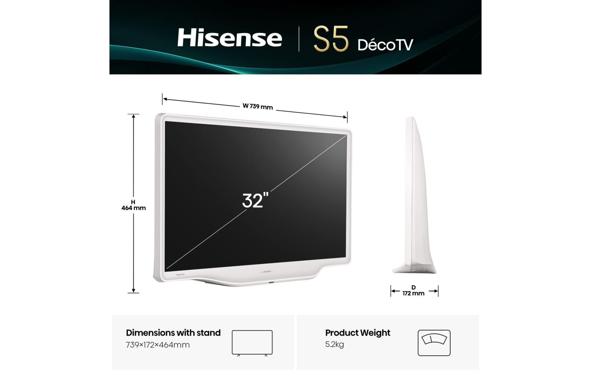Hisense TV 32S5Q 32, 1920 x 1080 (Full HD), QLED
