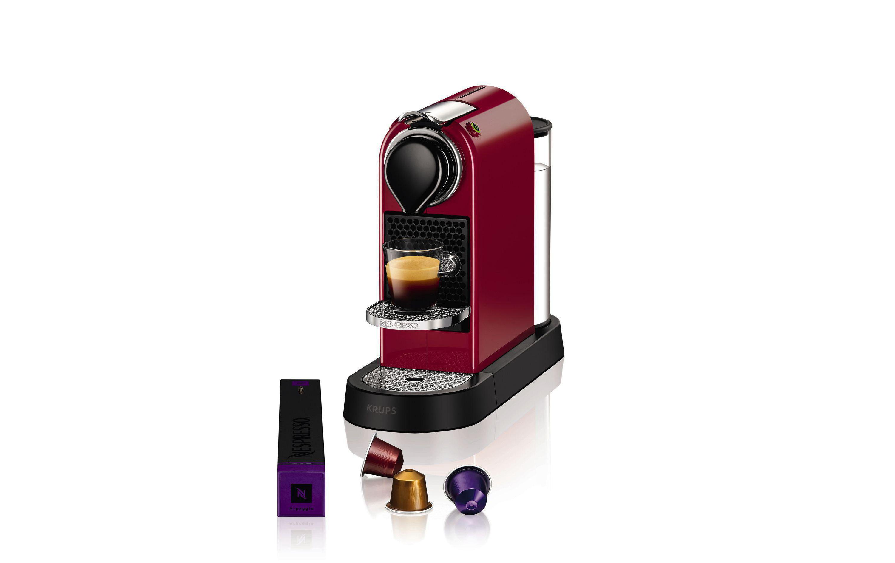 Krups Kaffeemaschine Nespresso XN7415 Citiz  Rot