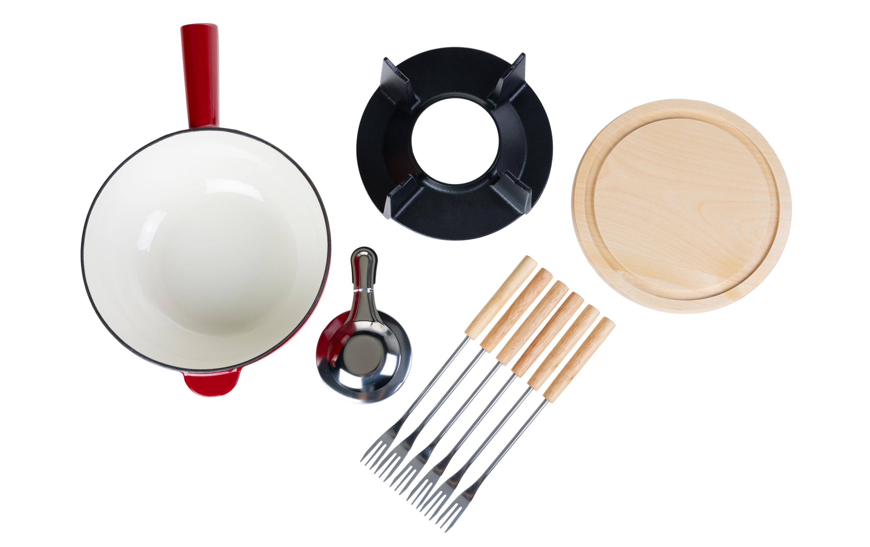 COCON Käsefondue-Set 10-teilig, Rot