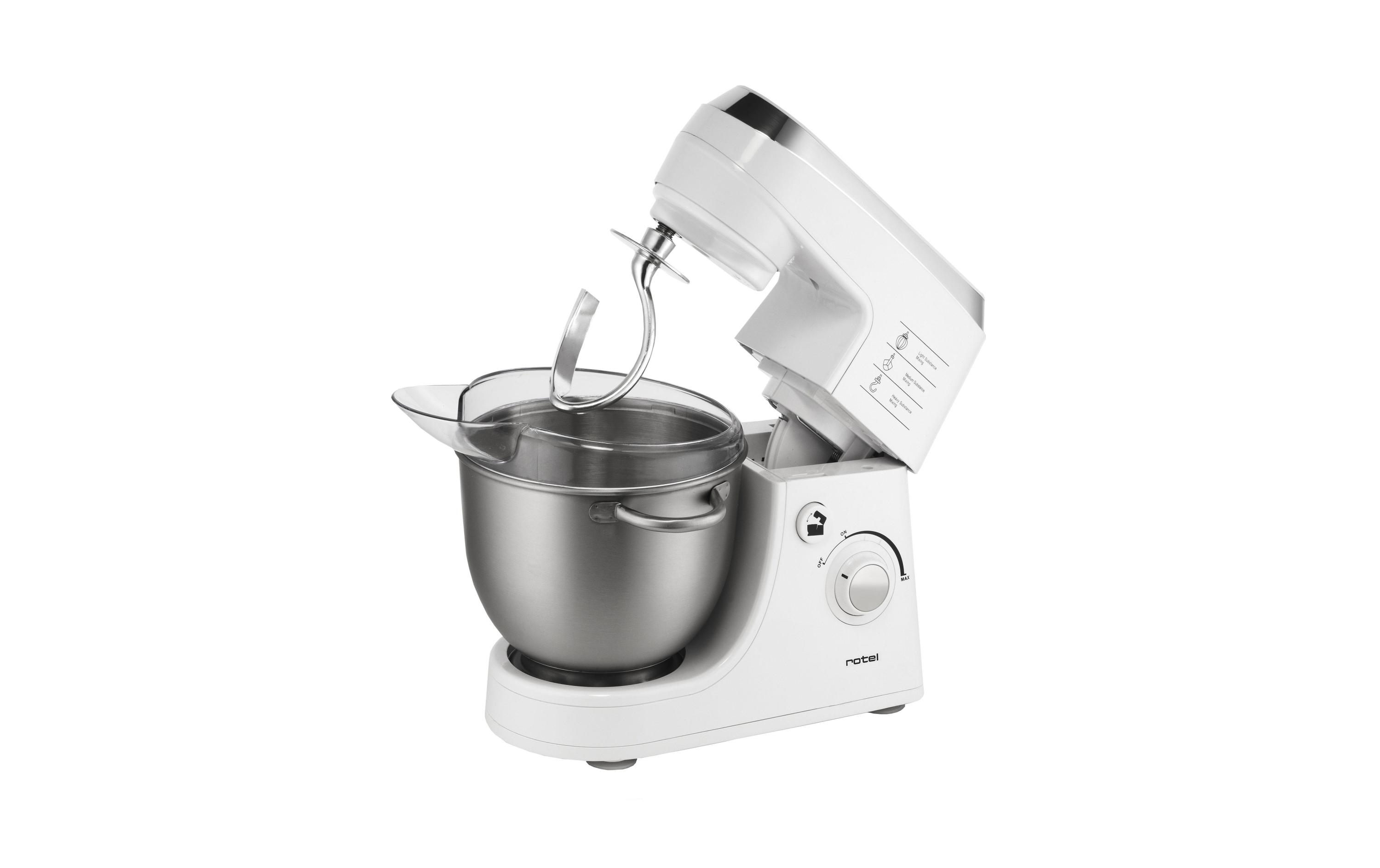 Rotel Küchenmaschine Power Mix 441 Weiss/Silber
