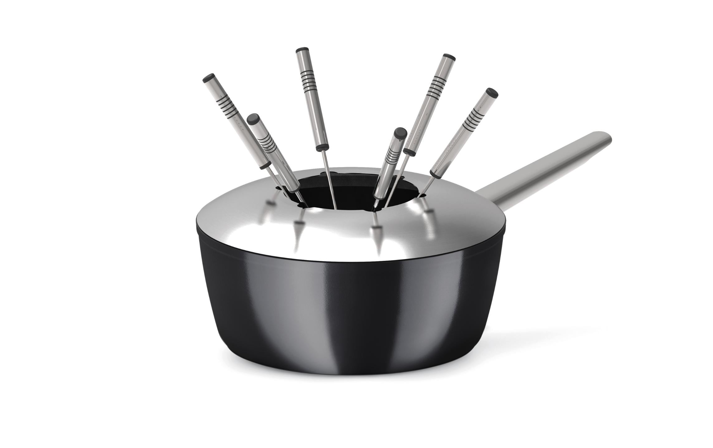 Koenig Fondue-Caquelon One for All Schwarz