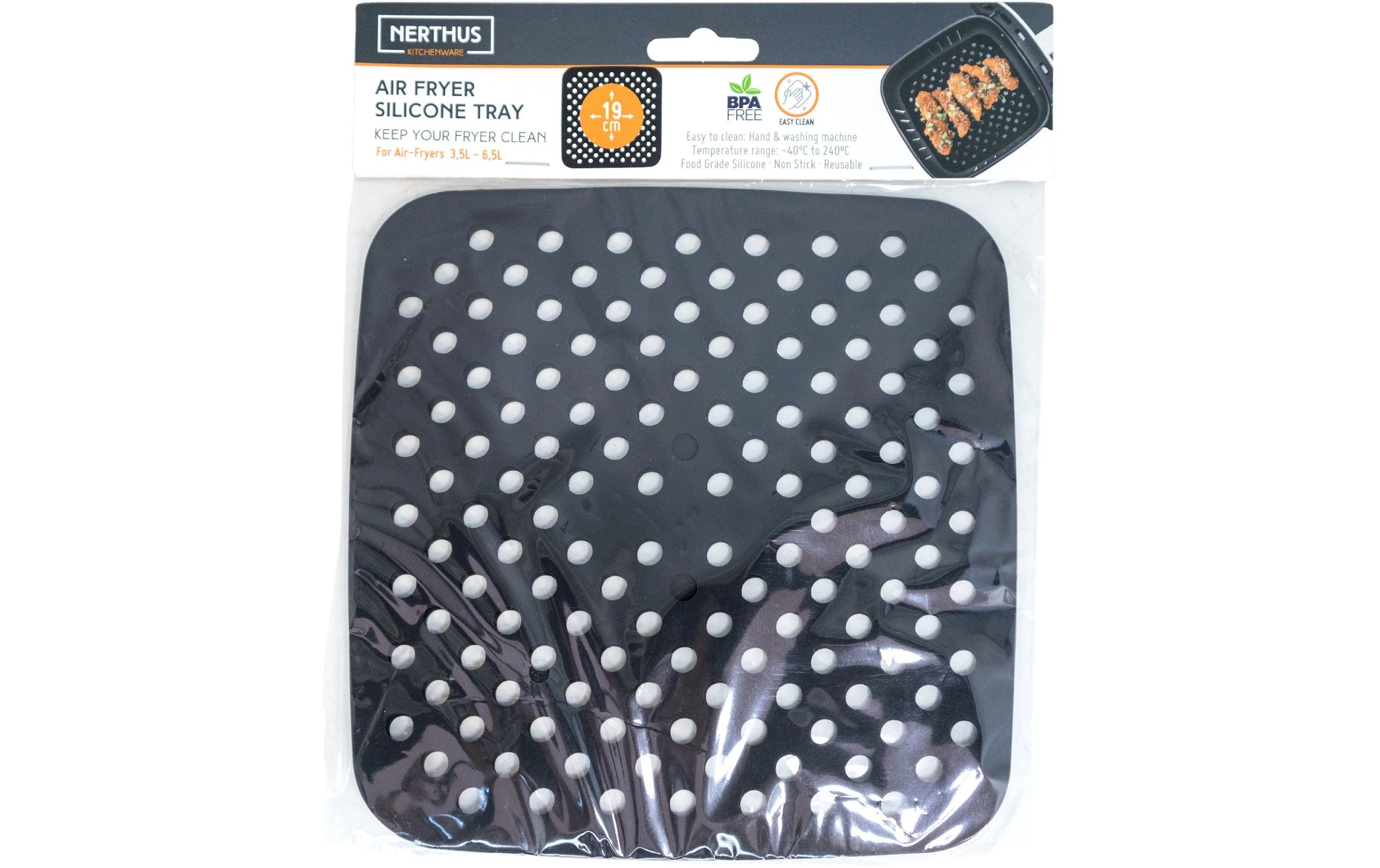 Nerthus Backeinsatz Airfryer-Backmatte quadratisch, 2 Stück