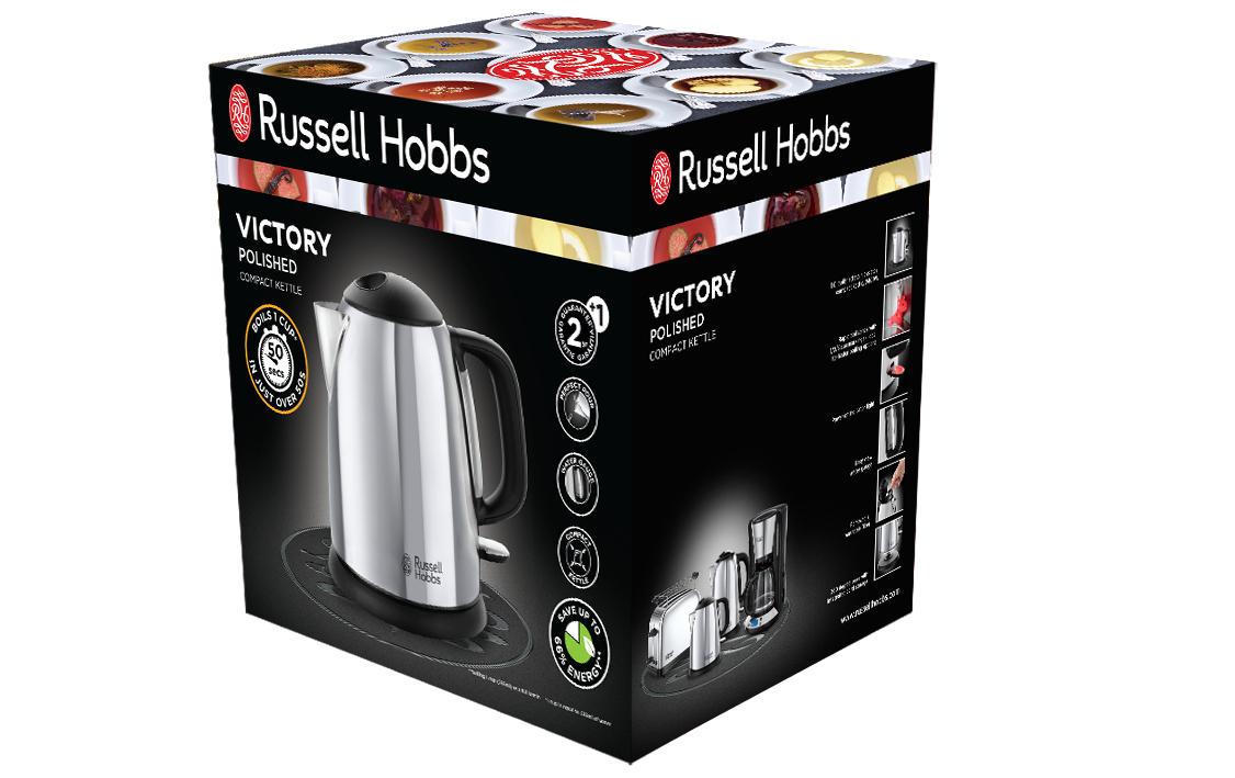 Russell Hobbs Wasserkocher Victory 24990-70 1 l, Schwarz