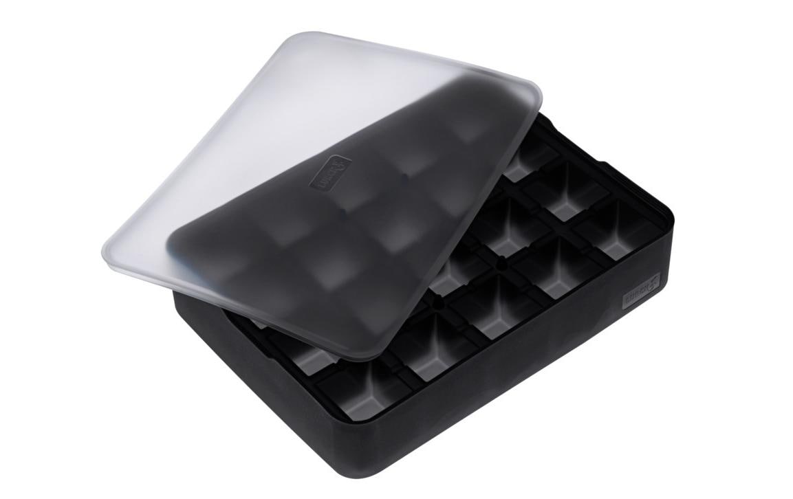 Lurch Eiswürfelform Würfel Schwarz / Transparent, 3 x 3 cm
