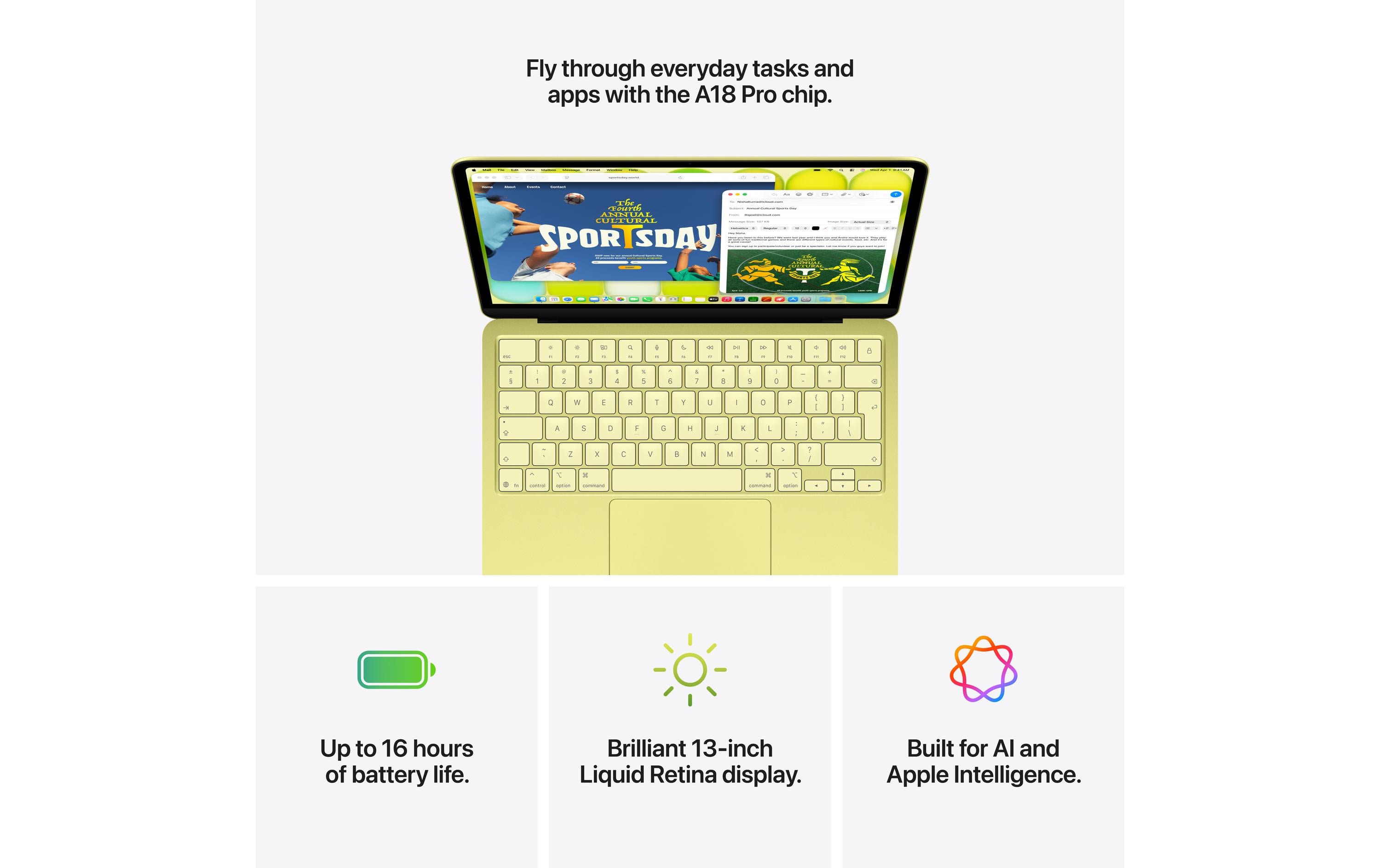 Apple 13 MacBook Neo (A18 Pro) 5C GPU /256 GB / 8 GB Indigo