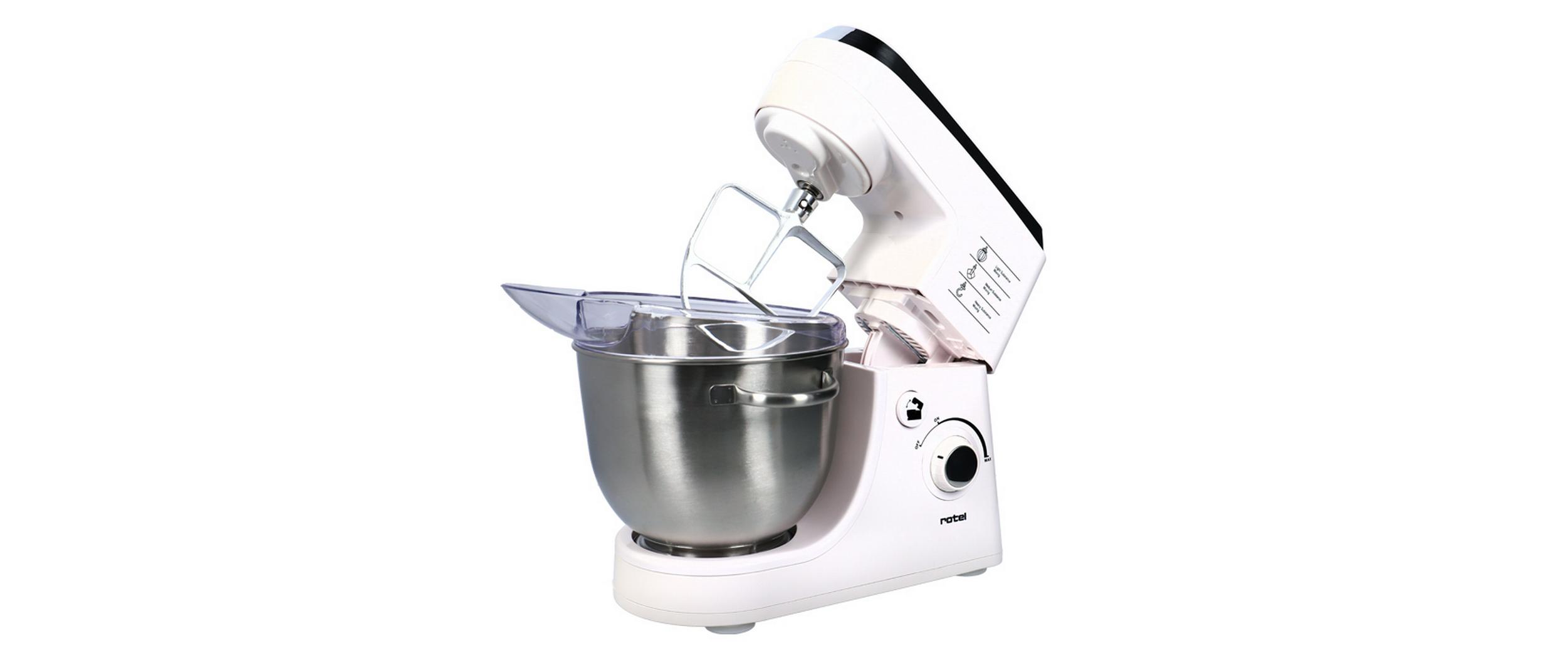 Rotel Küchenmaschine Power Mix 441 Weiss/Silber