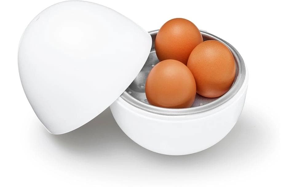 GOURMETmaxx GOURMETmaxx Mikrowellen-Eierkocher weiss für 4 Eier Weiss