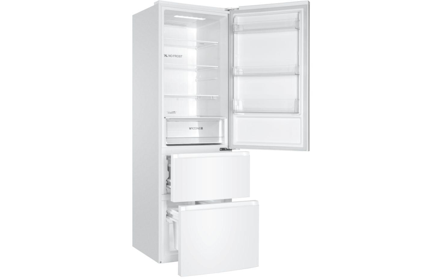 Haier Kühl-Gefrierkombination HTR3619ENPW 3D 60 Serie 3 Weiss