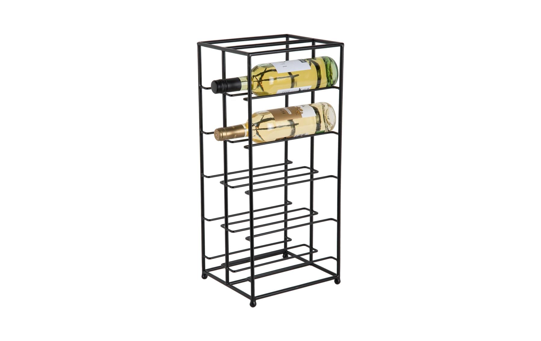 present time Weinregal Duo Floor 57 x 25 cm, Schwarz