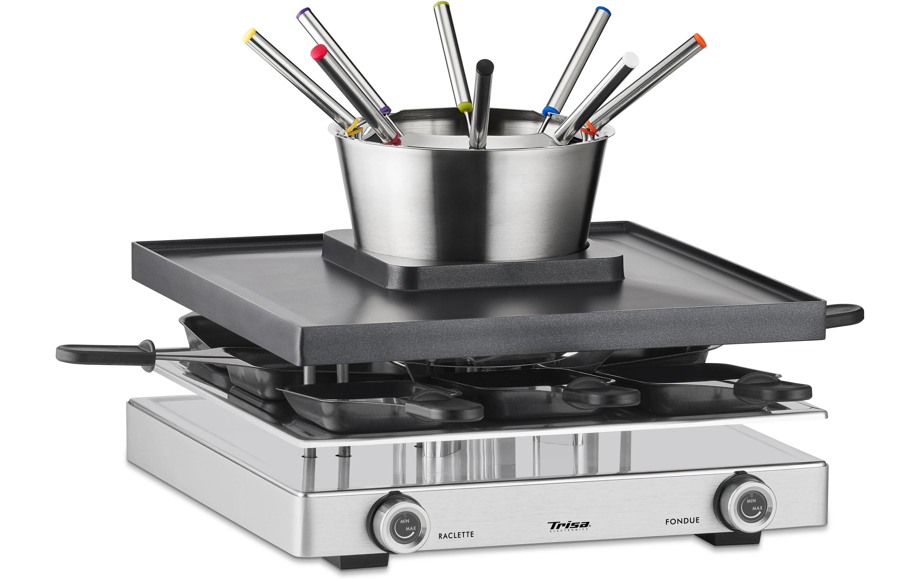 Trisa Raclette-Kombination Fondue Fusion 8 Personen