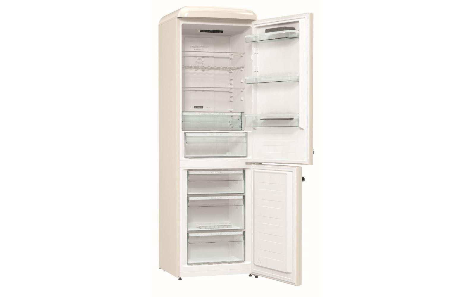 Gorenje Kühl-Gefrierkombination ONRK619DC Beige, Rechts