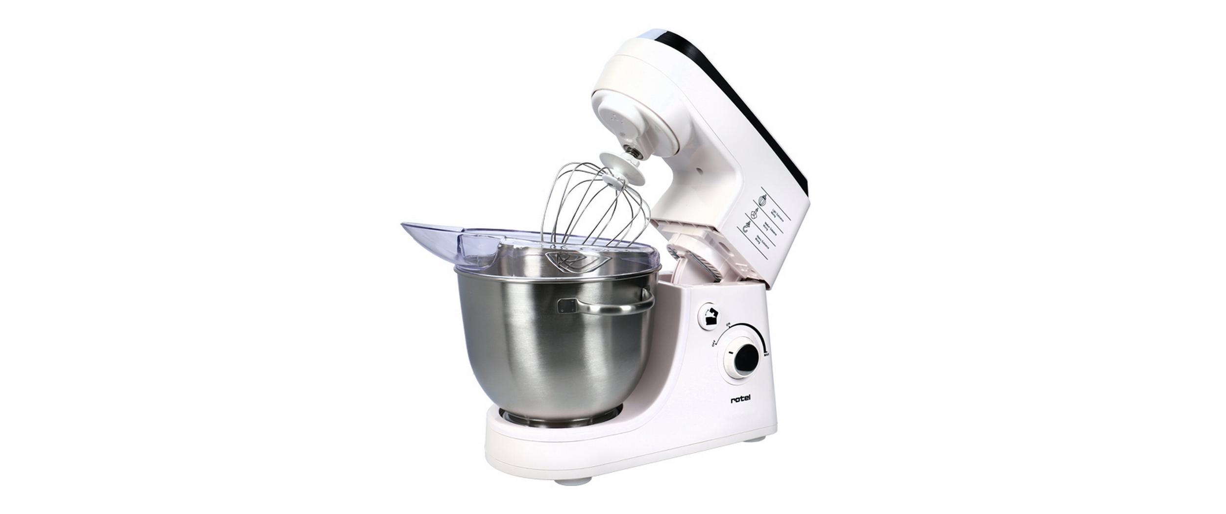 Rotel Küchenmaschine Power Mix 441 Weiss/Silber