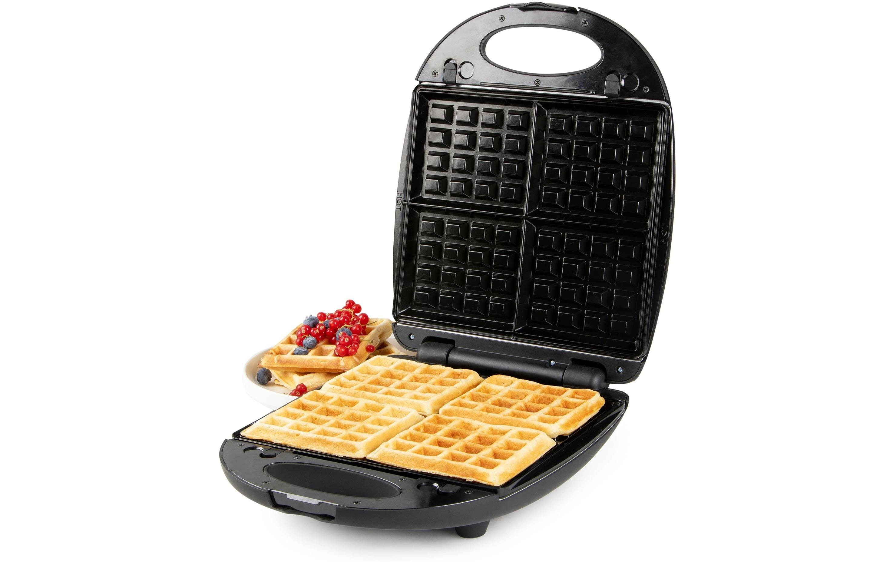 Domo Sandwichmaker und Waffeleisen Schwarz