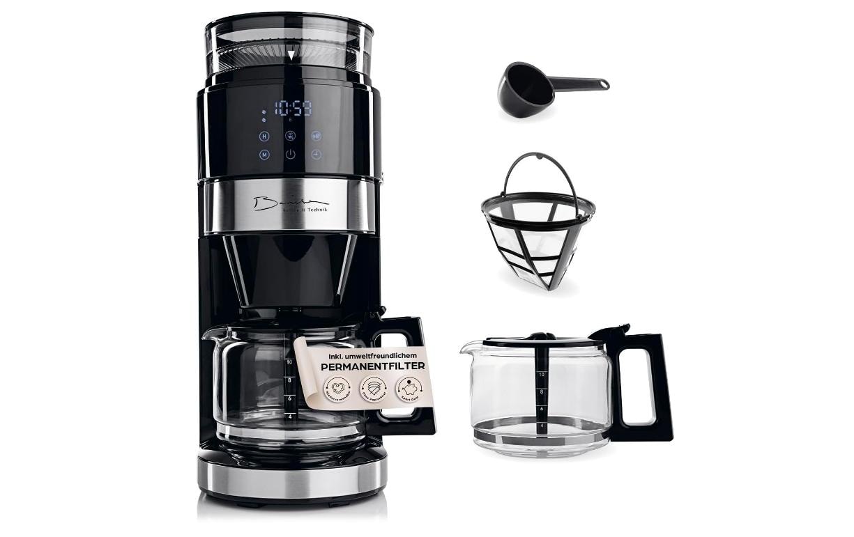 Barista Filterkaffeemaschine 30378 Schwarz/Silber