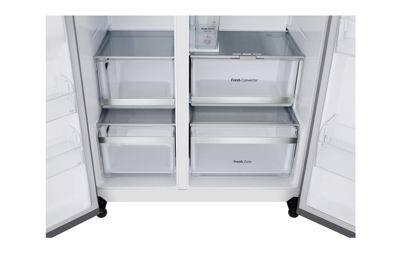 LG Foodcenter GSXE91MBAD Grau, Rechts und Links