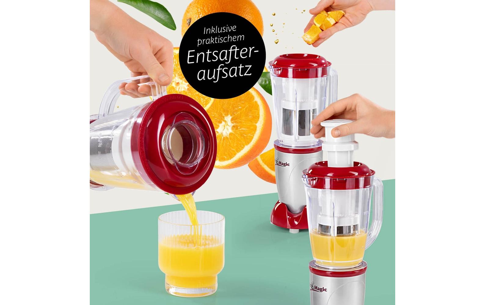 GOURMETmaxx Smoothie Maker Mr. Magic Rot/Silber