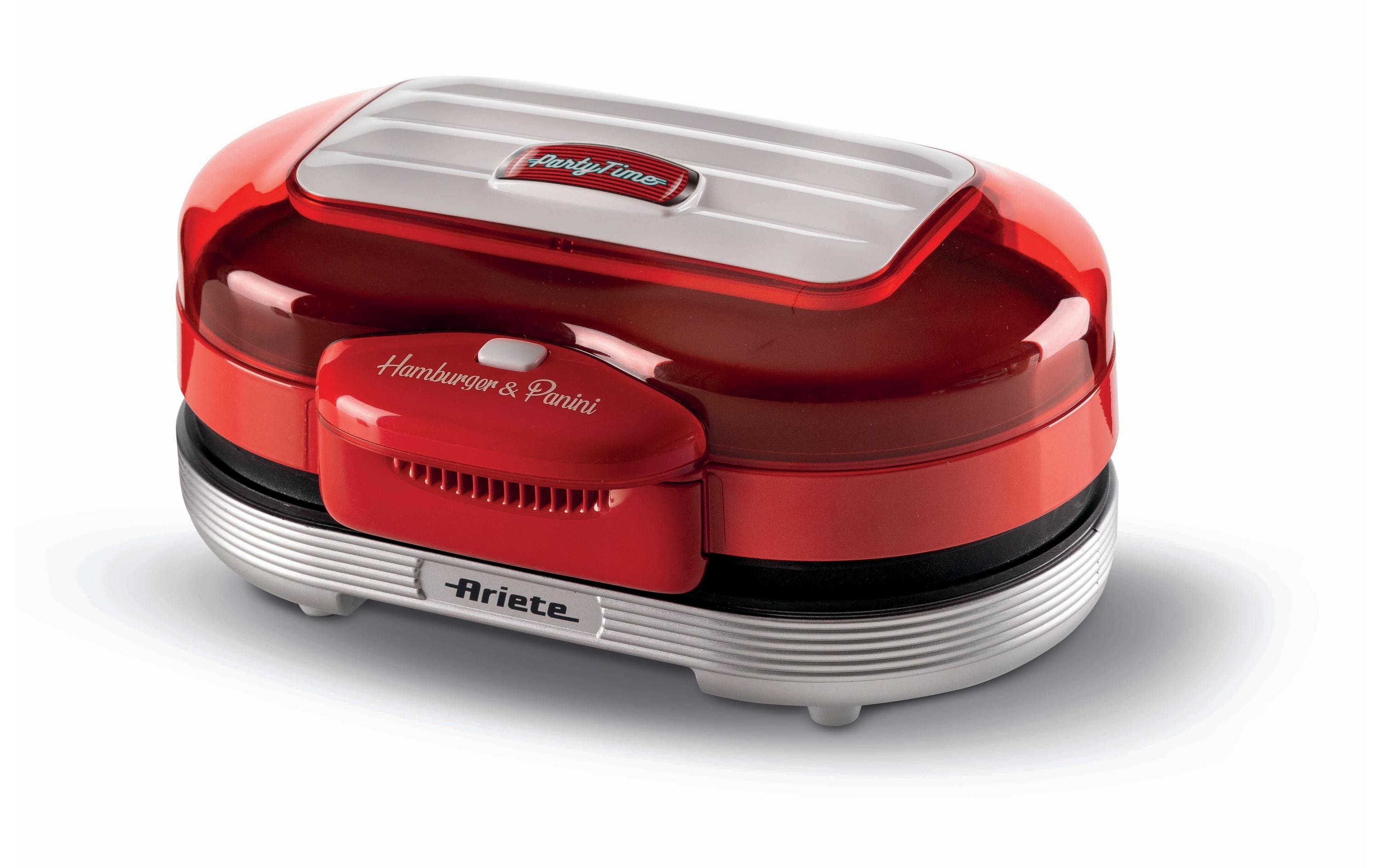Ariete Hamburger-Grill Party Time ARI-205-RD 1200 W, Rot/Weiss Ariete Hamburger-Grill Party Time ARI-205-RD 1200 W, Rot/Weiss