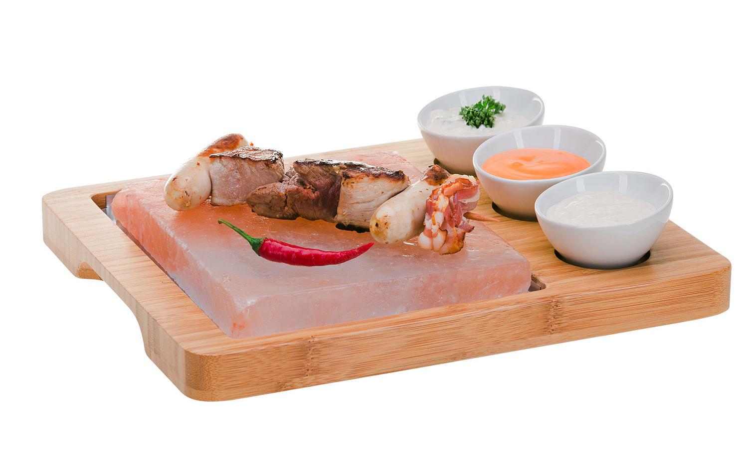 Nouvel Hot Stone Platte Set Himalaya Salz 6-teilig Nouvel Hot Stone Platte Set Himalaya Salz 6-teilig