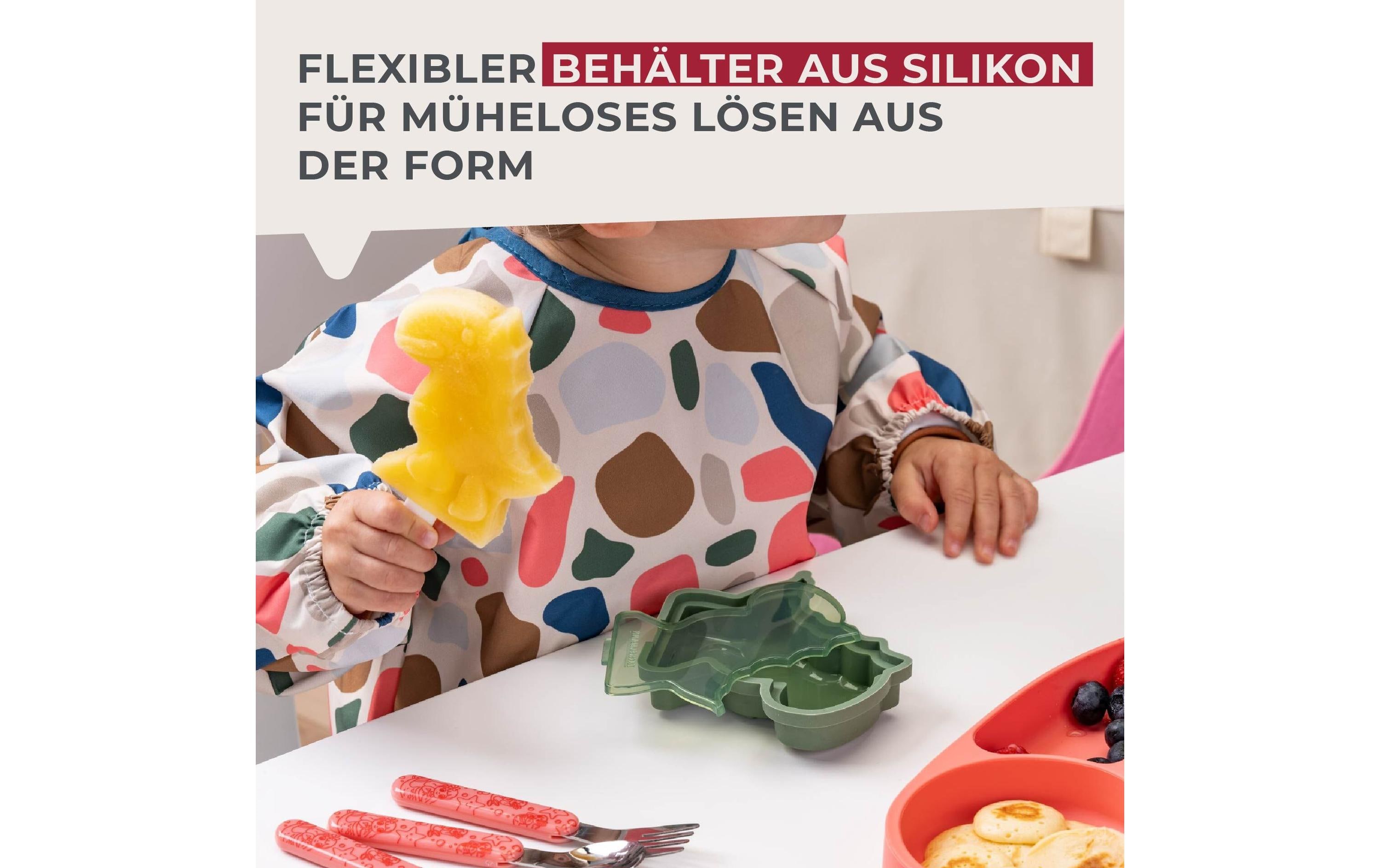 Fackelmann Eisform Dino, Silikon, Rauchgrün