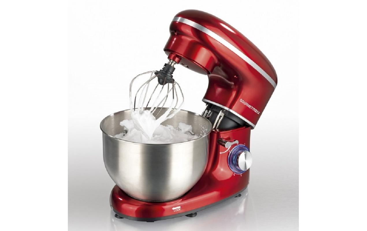 GOURMETmaxx Küchenmaschine 1500 W, Rot