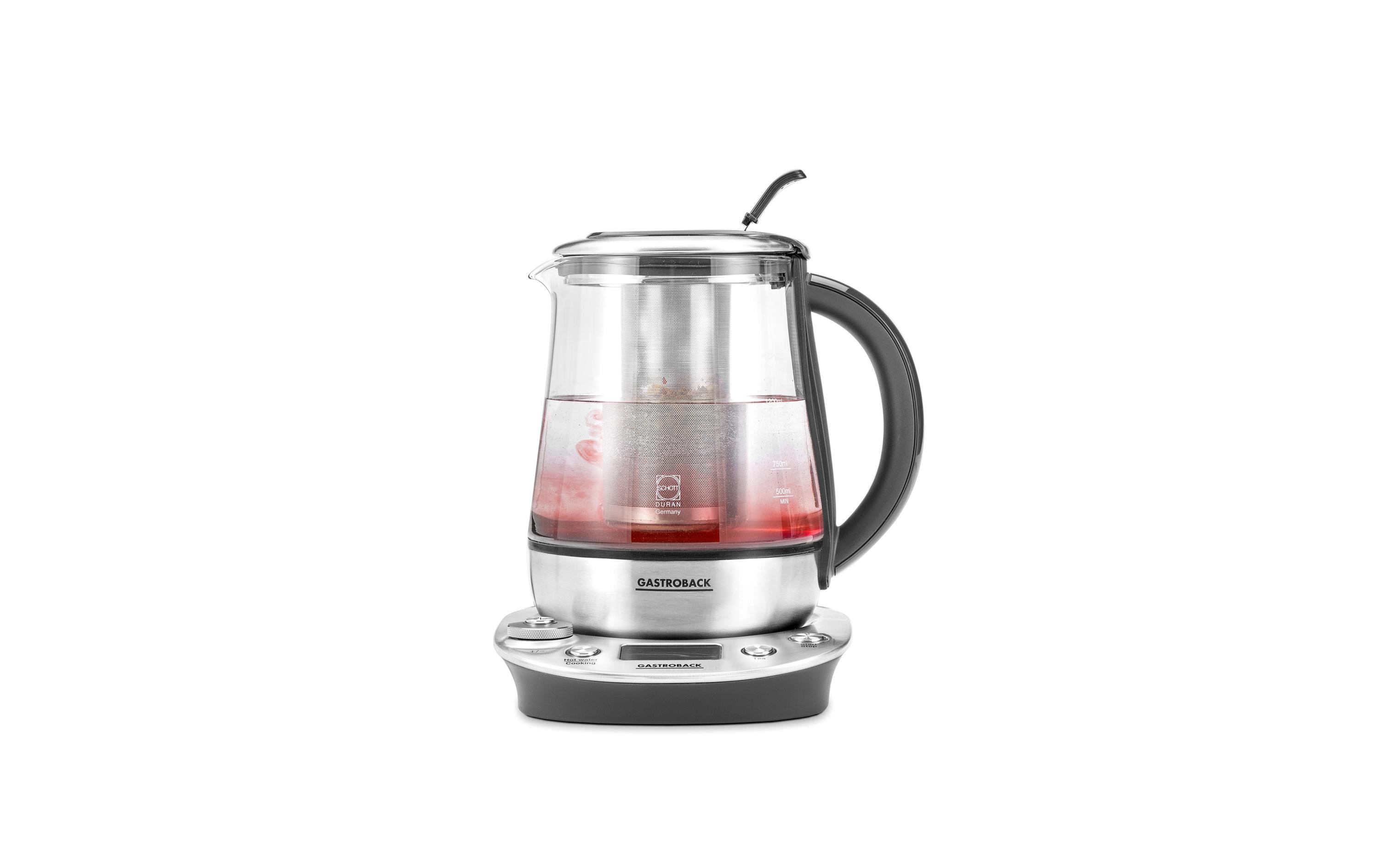 Gastroback Tee- und Wasserkocher Design Tea & More Advanced Silber Gastroback Tee- und Wasserkocher Design Tea & More Advanced Silber