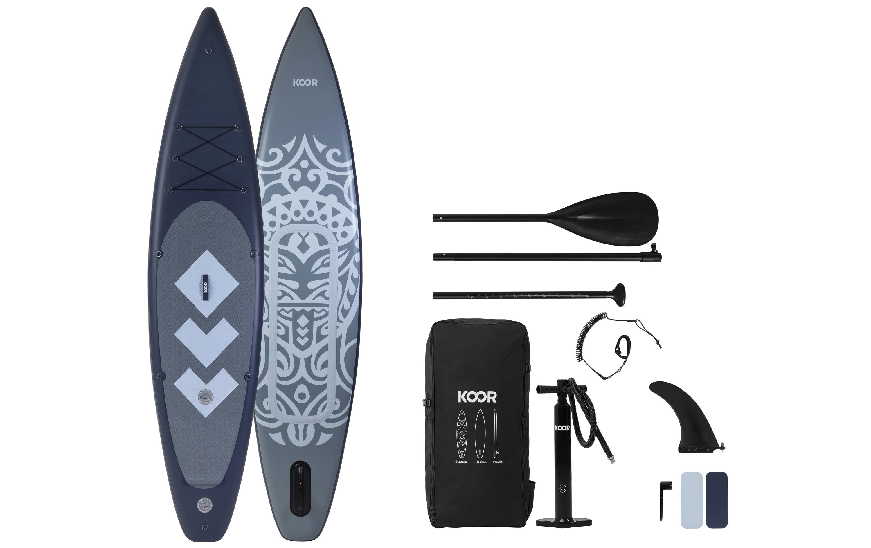 KOOR SUP Board Moolaka 11'6 (353 cm) Set Bluscuro