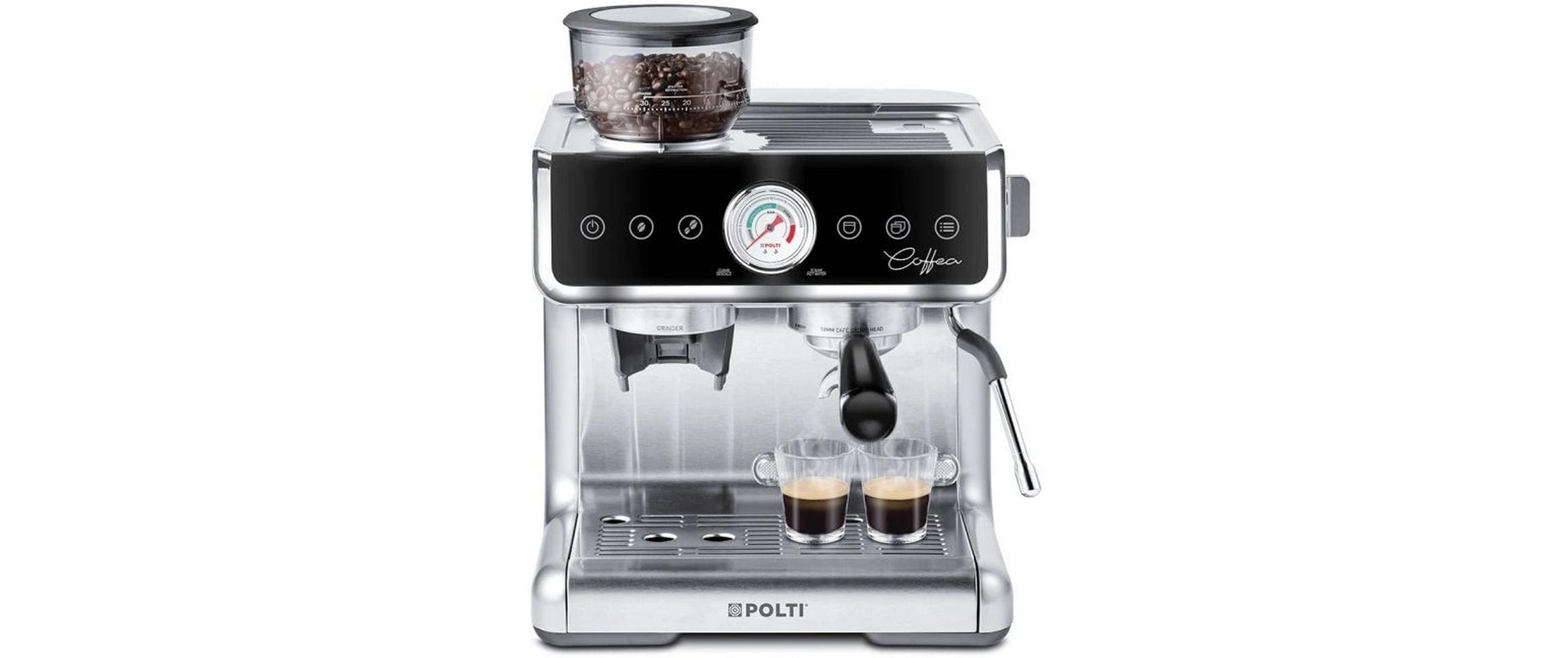 Polti Siebträgermaschine Coffea G50S Silber